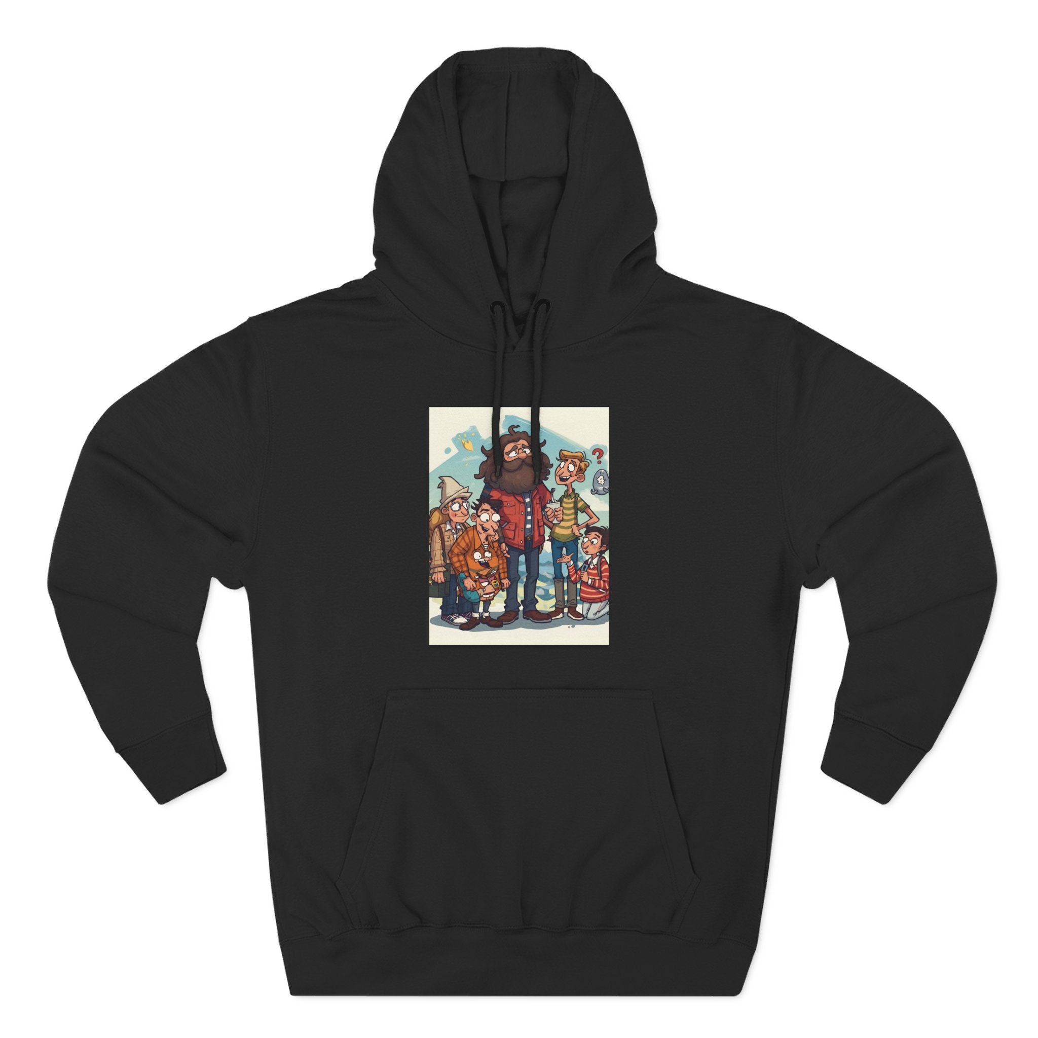 Cozy Family Fun Hoodie, Three-Panel Fleece Sweatshirt, Gift for Parents, Casual Wear, Holiday Apparel, Winter Fashion