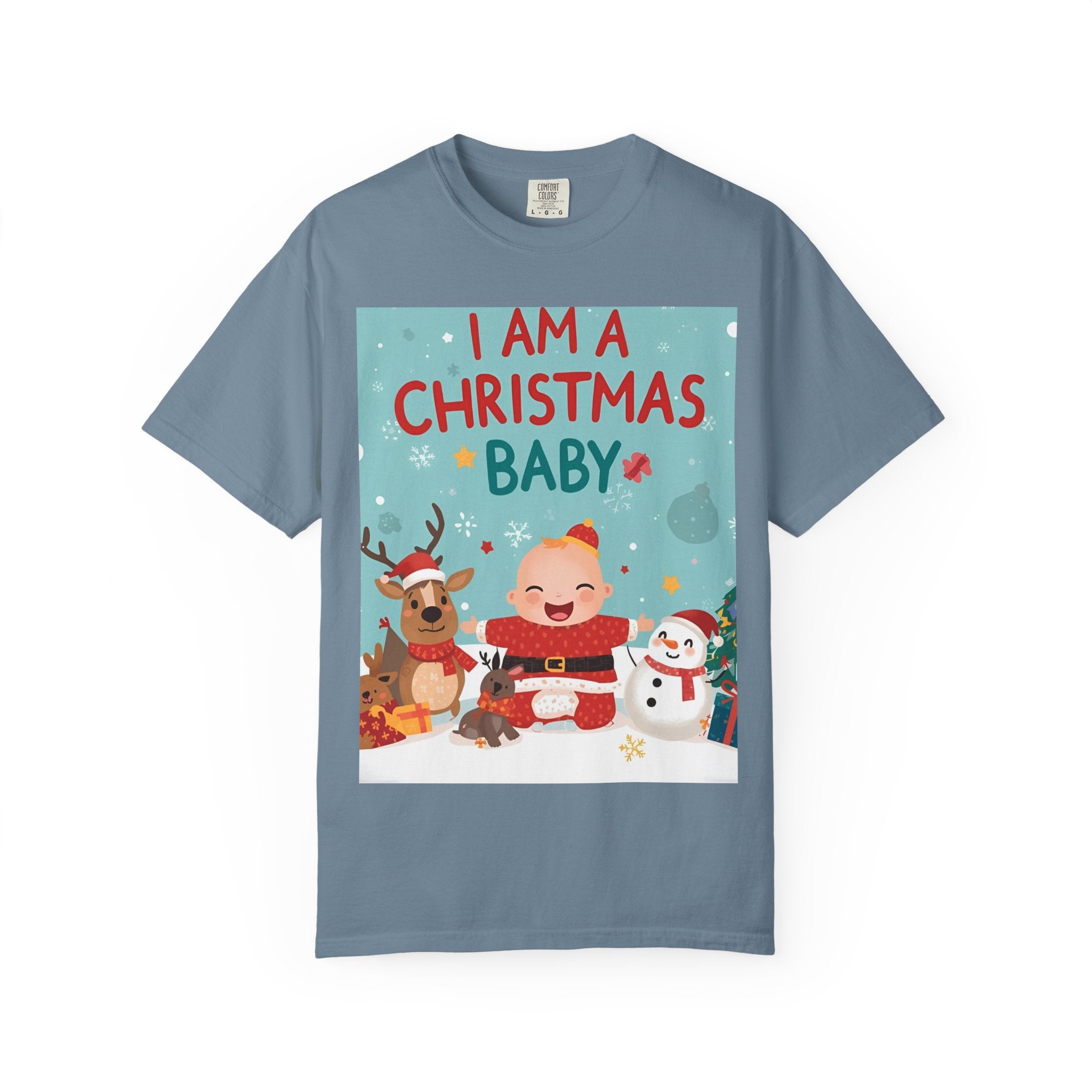 Christmas Baby T-shirt, Cute Christmas Shirt, Holiday Gift, Family Matching Tee, Unisex Kids Christmas Apparel, Baby's First Christmas