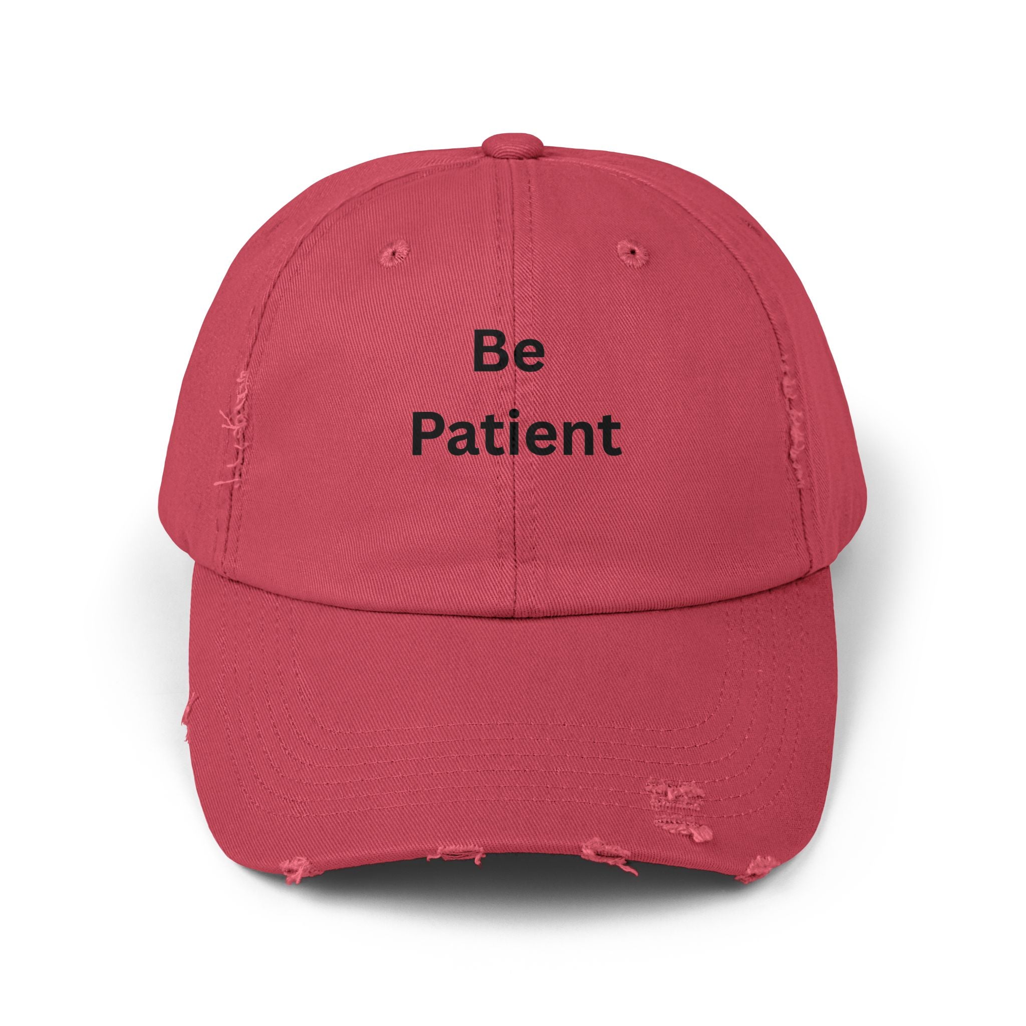 Distressed Cap with Inspirational Text, Casual Streetwear Hat, Gift for Friends and Family, Unisex Fashion Accessories, Relaxed Style Hat