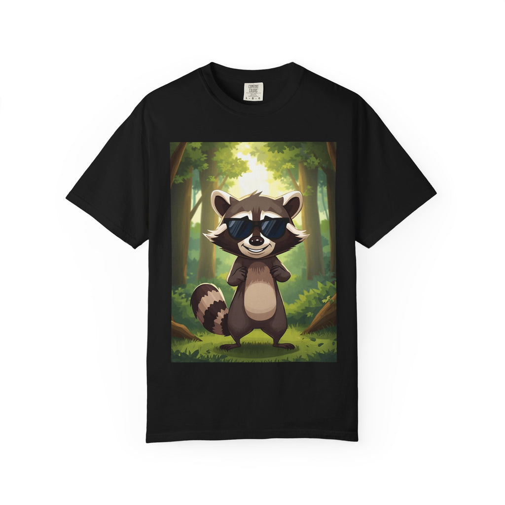 Whimsical Raccoon T-Shirt, Fun Nature Tee, Unisex Forest Shirt, Gift for Animal Lovers, Cute Wildlife Apparel