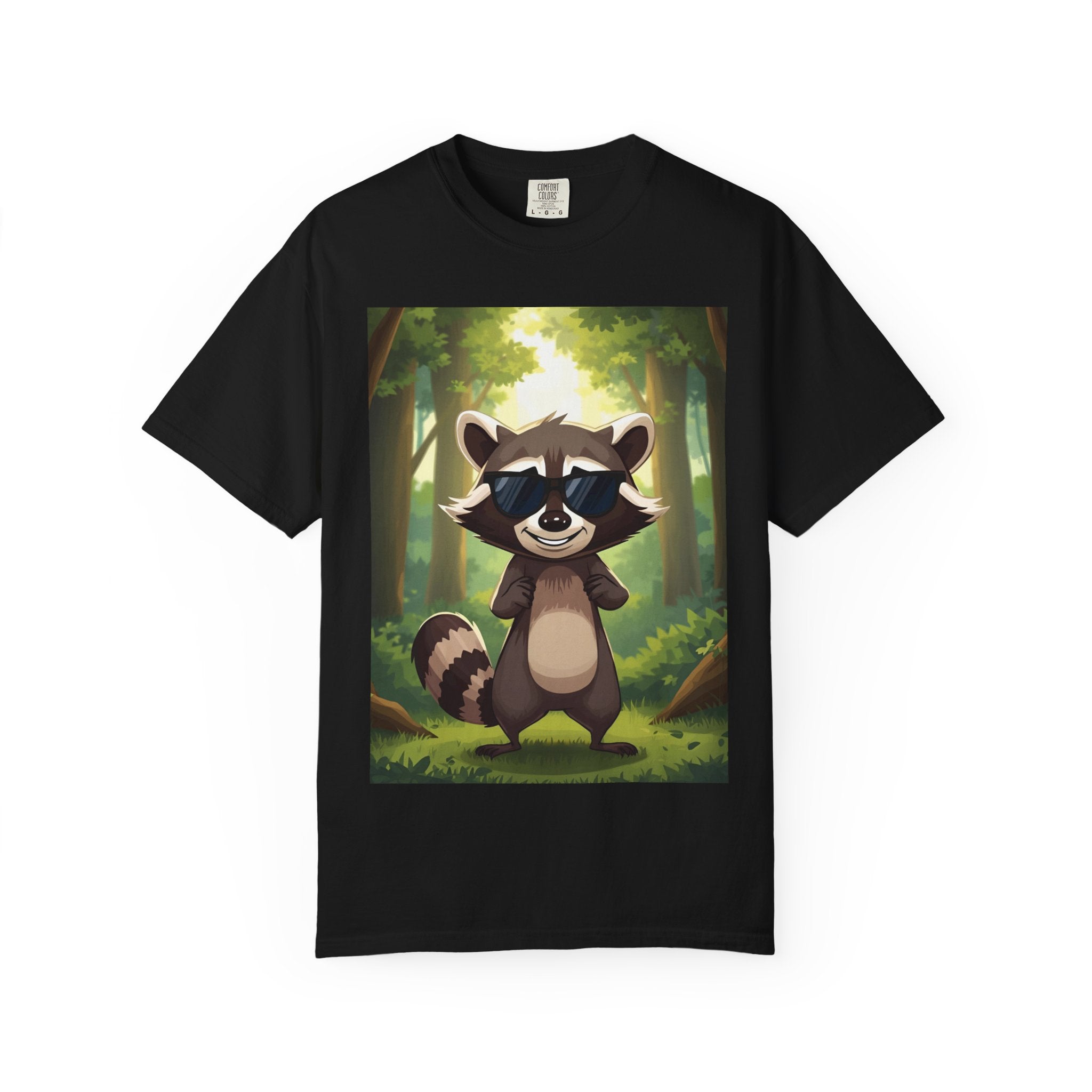 Whimsical Raccoon T-Shirt, Fun Nature Tee, Unisex Forest Shirt, Gift for Animal Lovers, Cute Wildlife Apparel