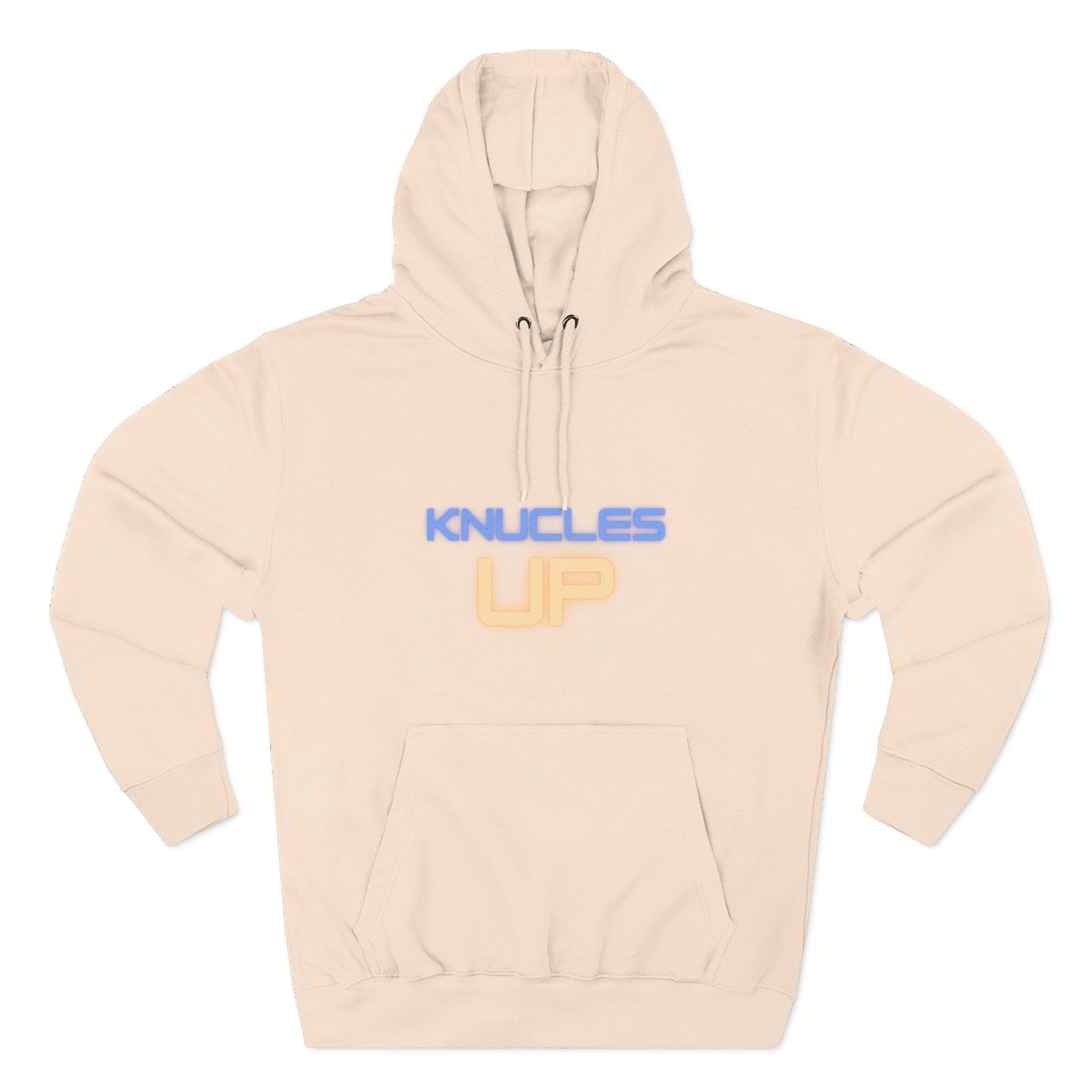 Knuckles Up Fleece Hoodie - Cozy Streetwear for Everyday Adventure, Gift for Him, Her, Cool Casual Attire, Relaxed Vibe