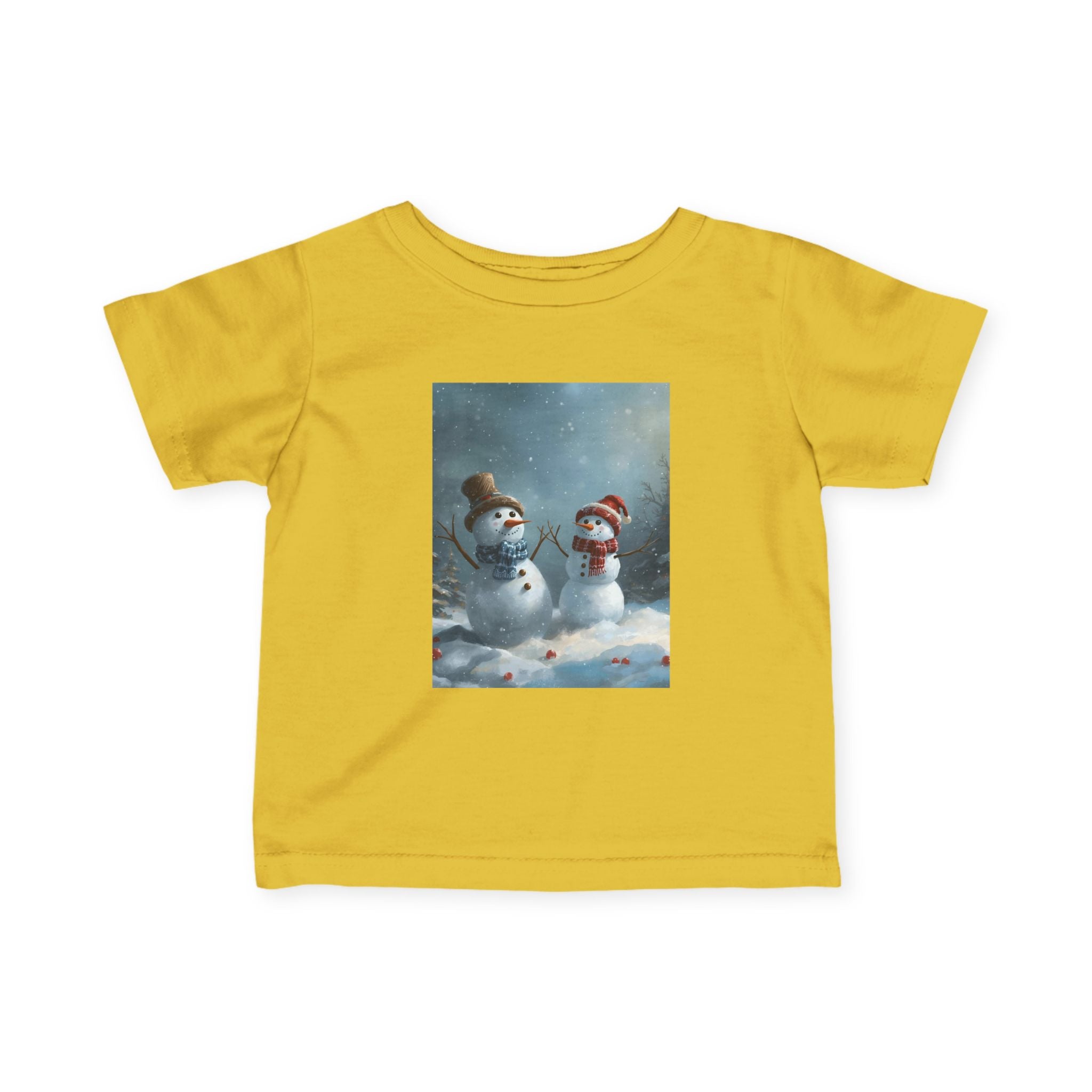 Christmas Snowman Winter Wonderland Infant Tee, Snowman Baby Shirt, Cute Kids Winter Clothes, Holiday Toddler Outfit, Cozy Preschool Apparel