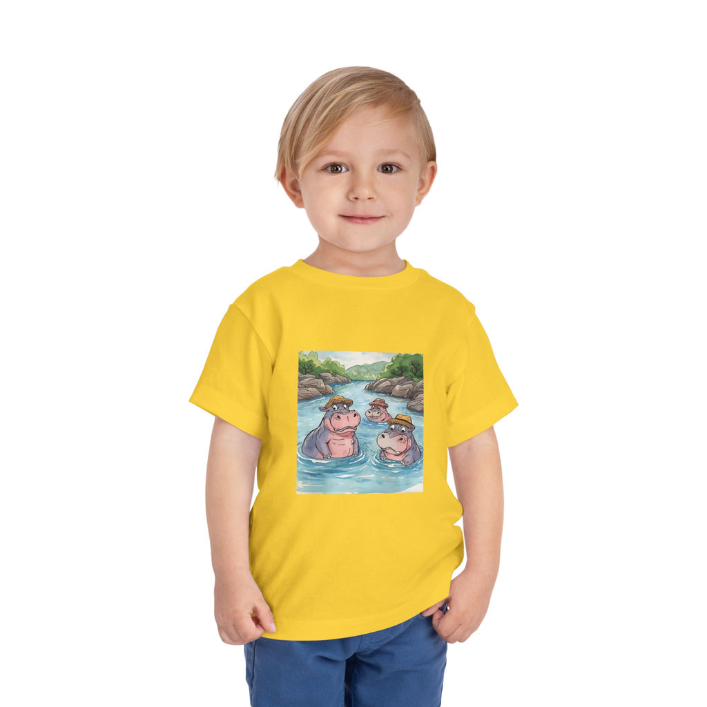 Hippo Cute Toddler Short Sleeve Tee