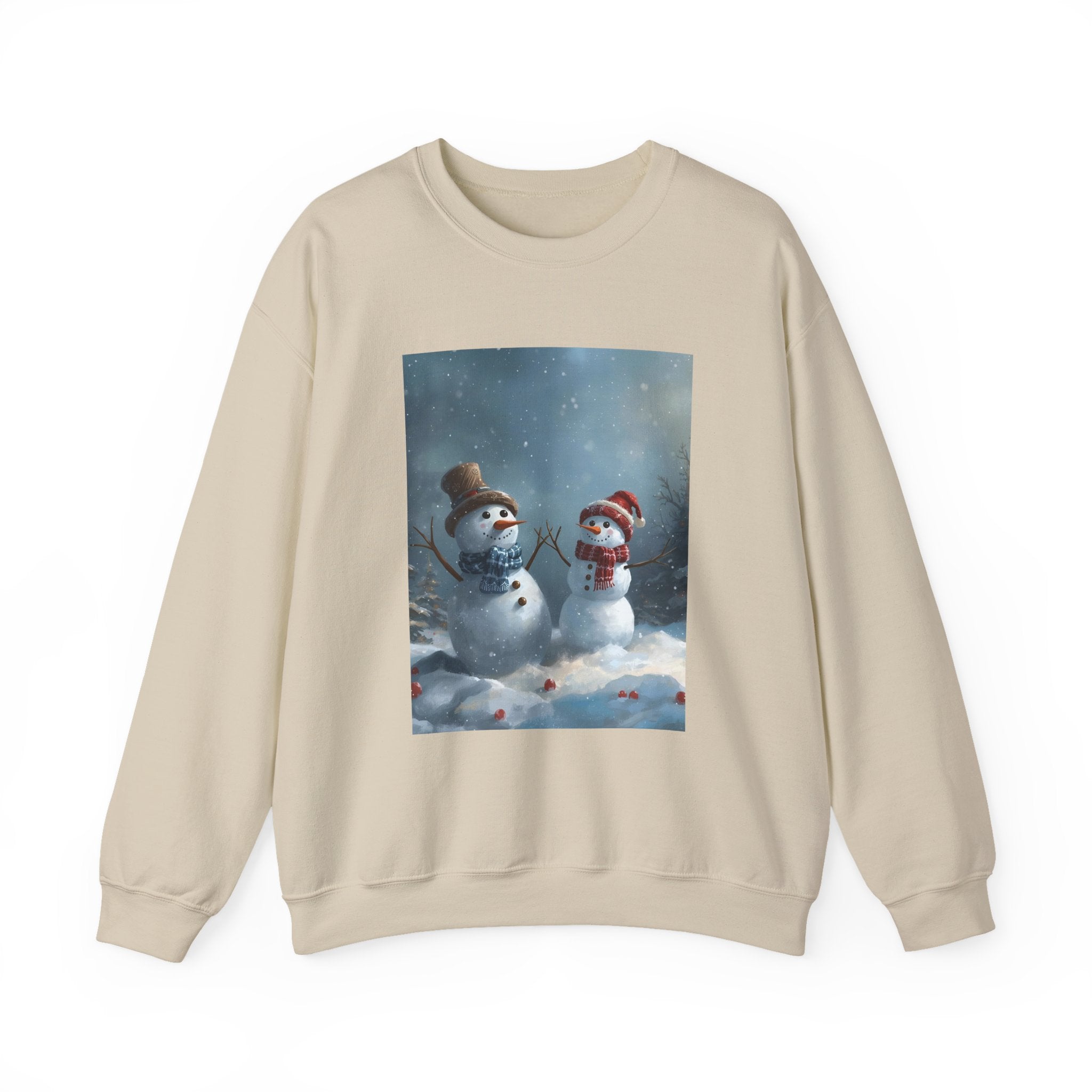 Christmas Snowman Winter Wonderland Sweatshirt - Cozy Crewneck with Snowman Design, Holiday Gift, Christmas Apparel, Winter Fashion, Seasonal Comfort