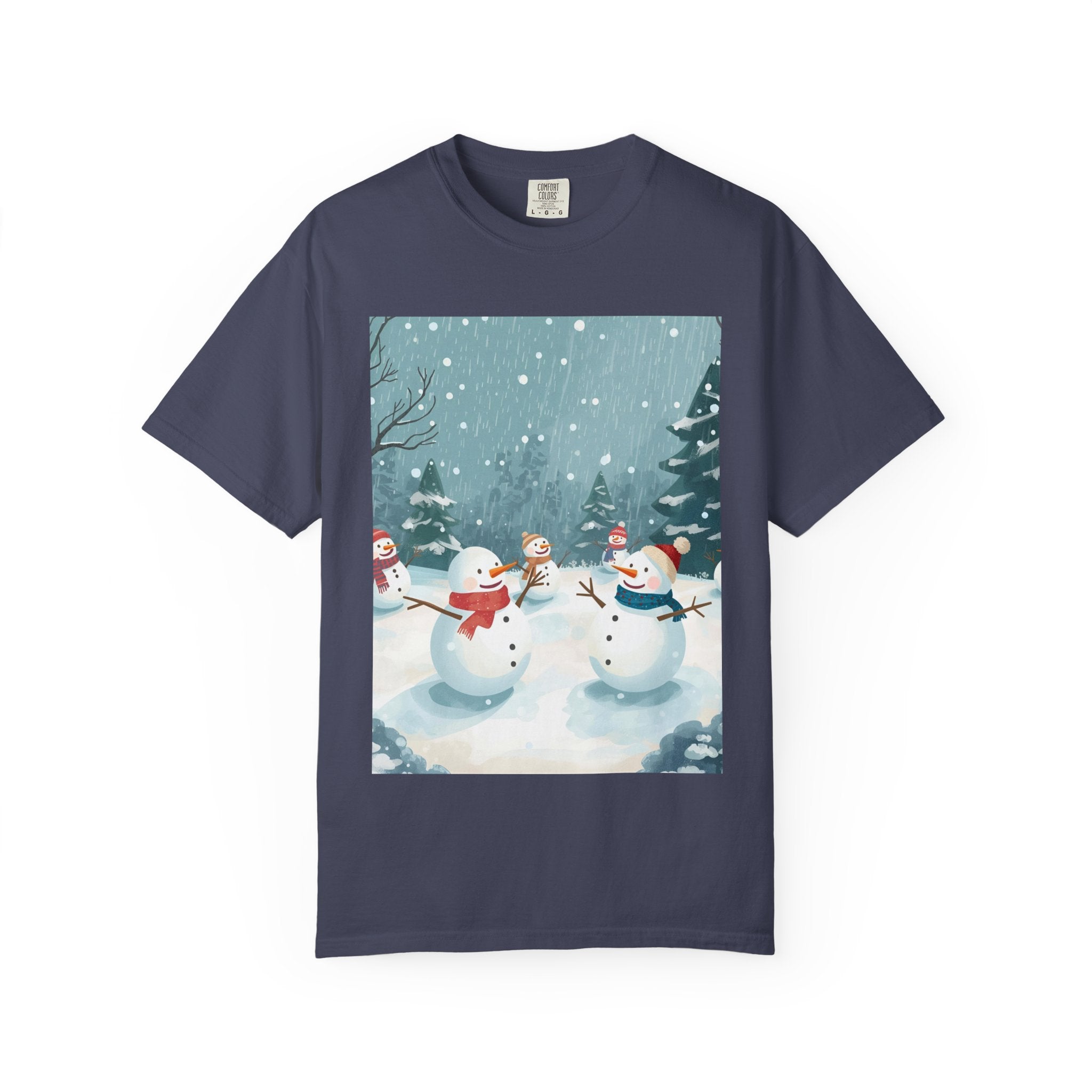 Festive Christmas Winter Wonderland Snowman T-shirt | Holiday Tee, Christmas Apparel, Gift for Him/Her, Graphic Shirt, Seasonal Fashion