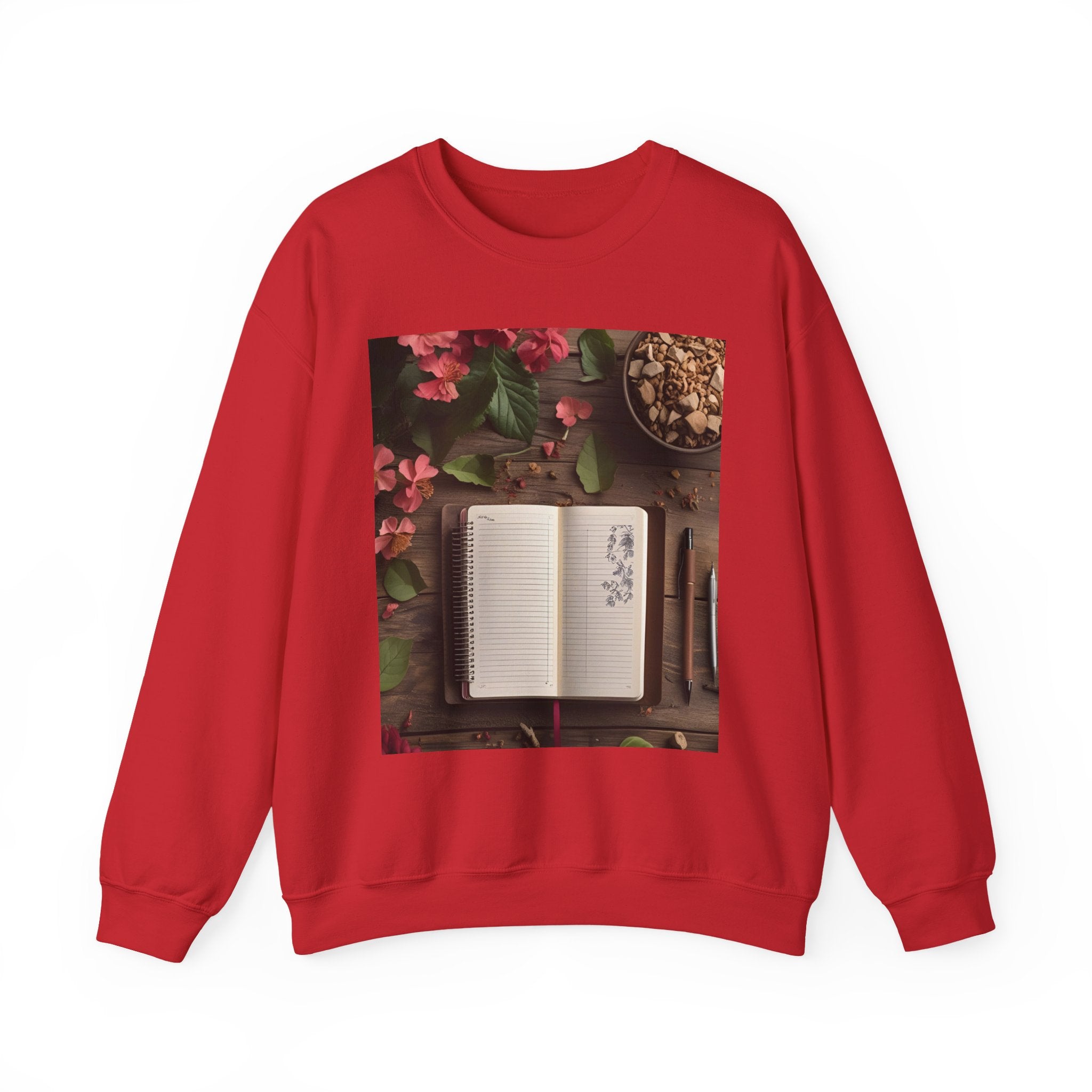 Floral Inspirational Sweatshirt | Cozy Crewneck for Writers, Nature Lovers, Journal Enthusiasts, Perfect Gift for Friends