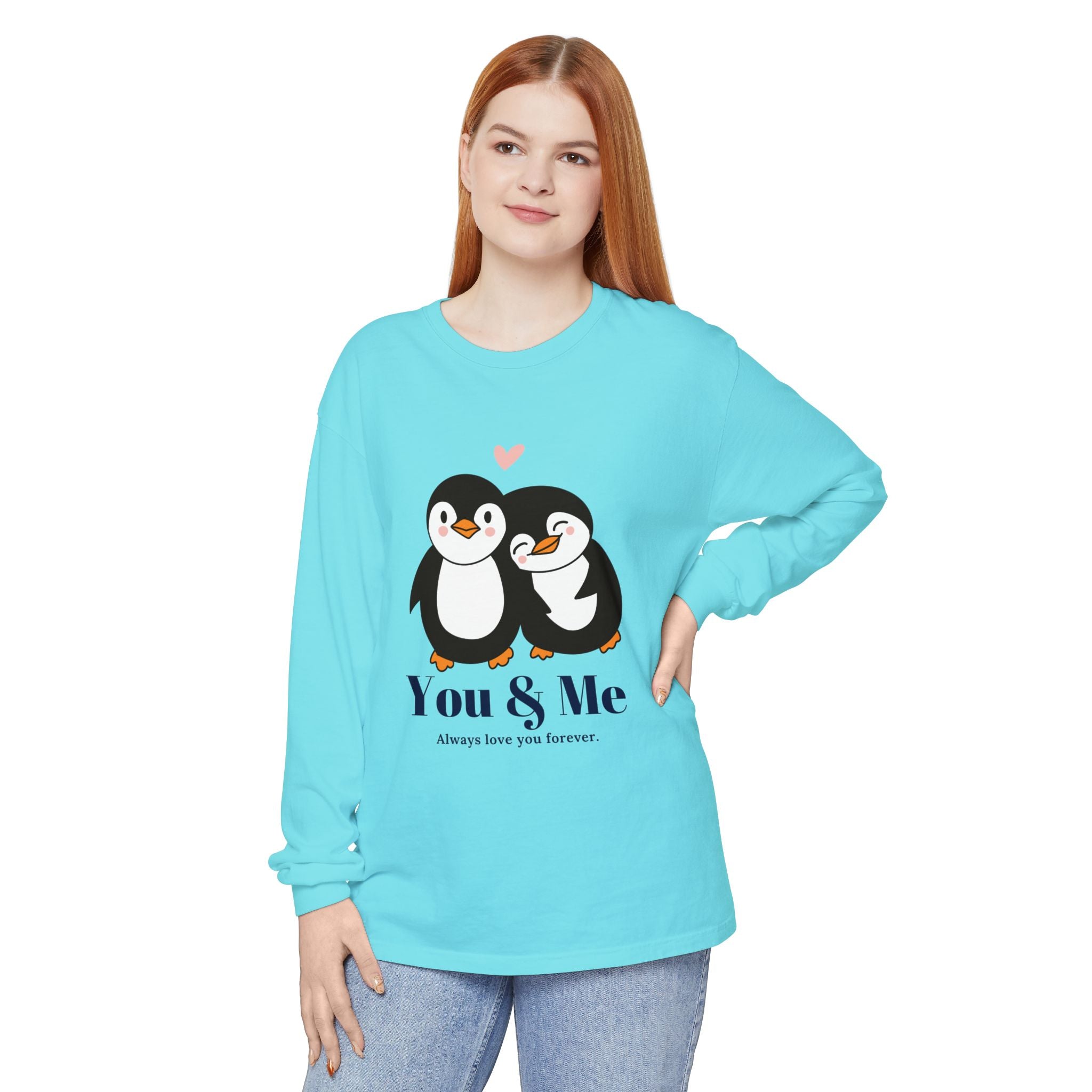 Adorable Penguin Love Long Sleeve T-Shirt | Cute Couples Gift, Valentine's Day Apparel, Matching Tees, Cozy Date Night Wear, [...]