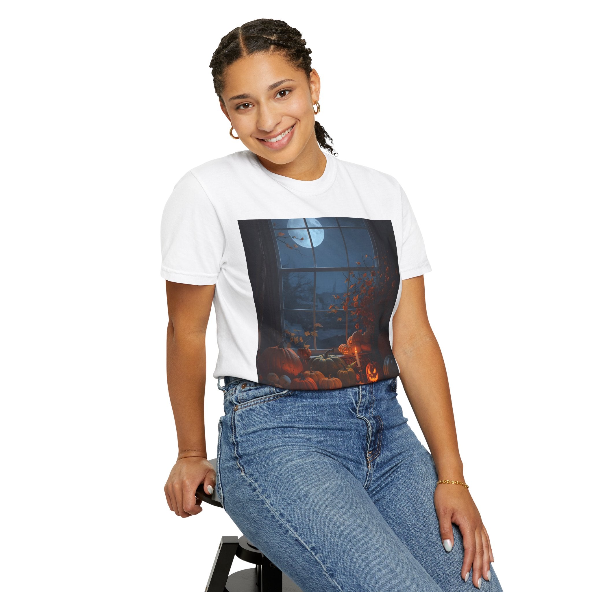 Cozy Halloween Tee, Fall Graphic Shirt, Pumpkin Patch T-Shirt, Spooky Season Apparel, Unisex Autumn Top