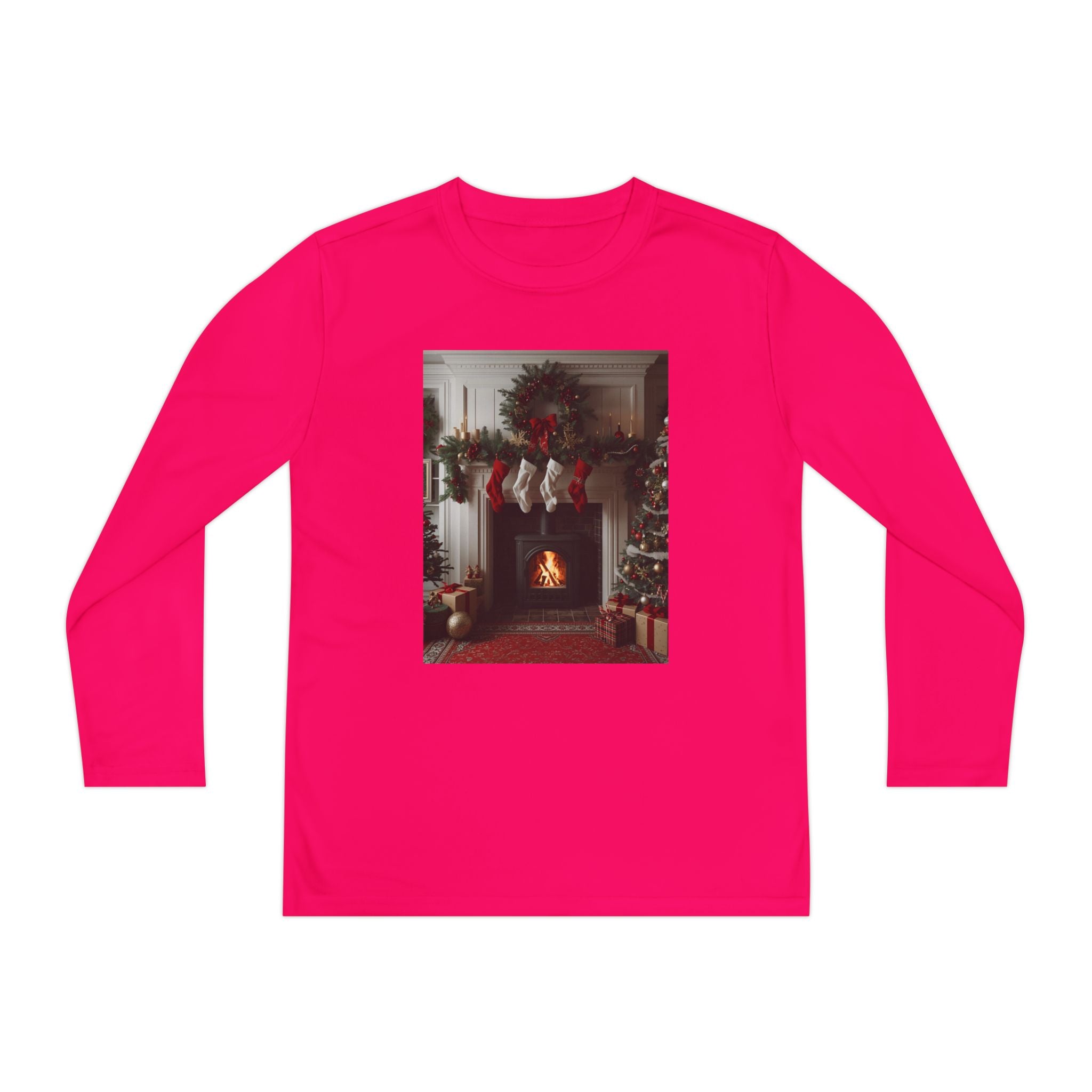 Cozy Christmas Youth Long Sleeve Competitor Tee