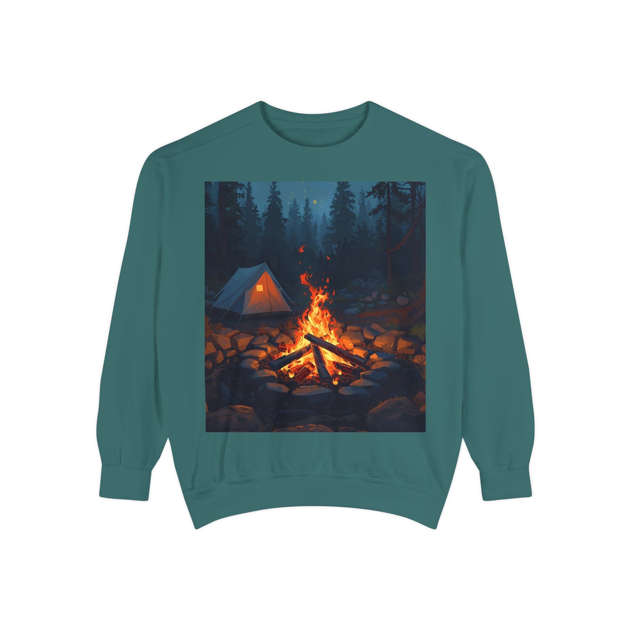 Cozy Campfire Unisex Garment-Dyed Sweatshirt