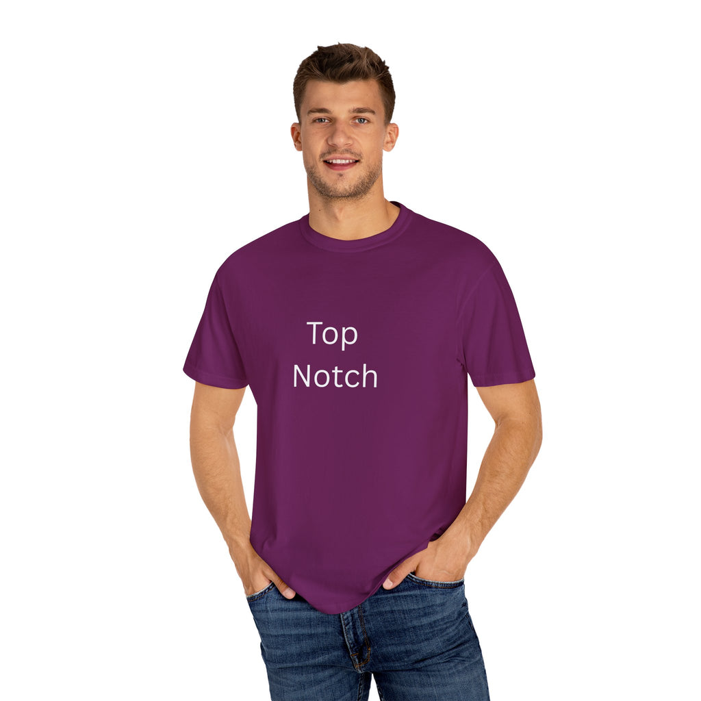 Top Notch Garment-Dyed T-Shirt - Casual Comfort, Everyday Wear, Eco-Friendly, Unisex Style, Gift for Friends