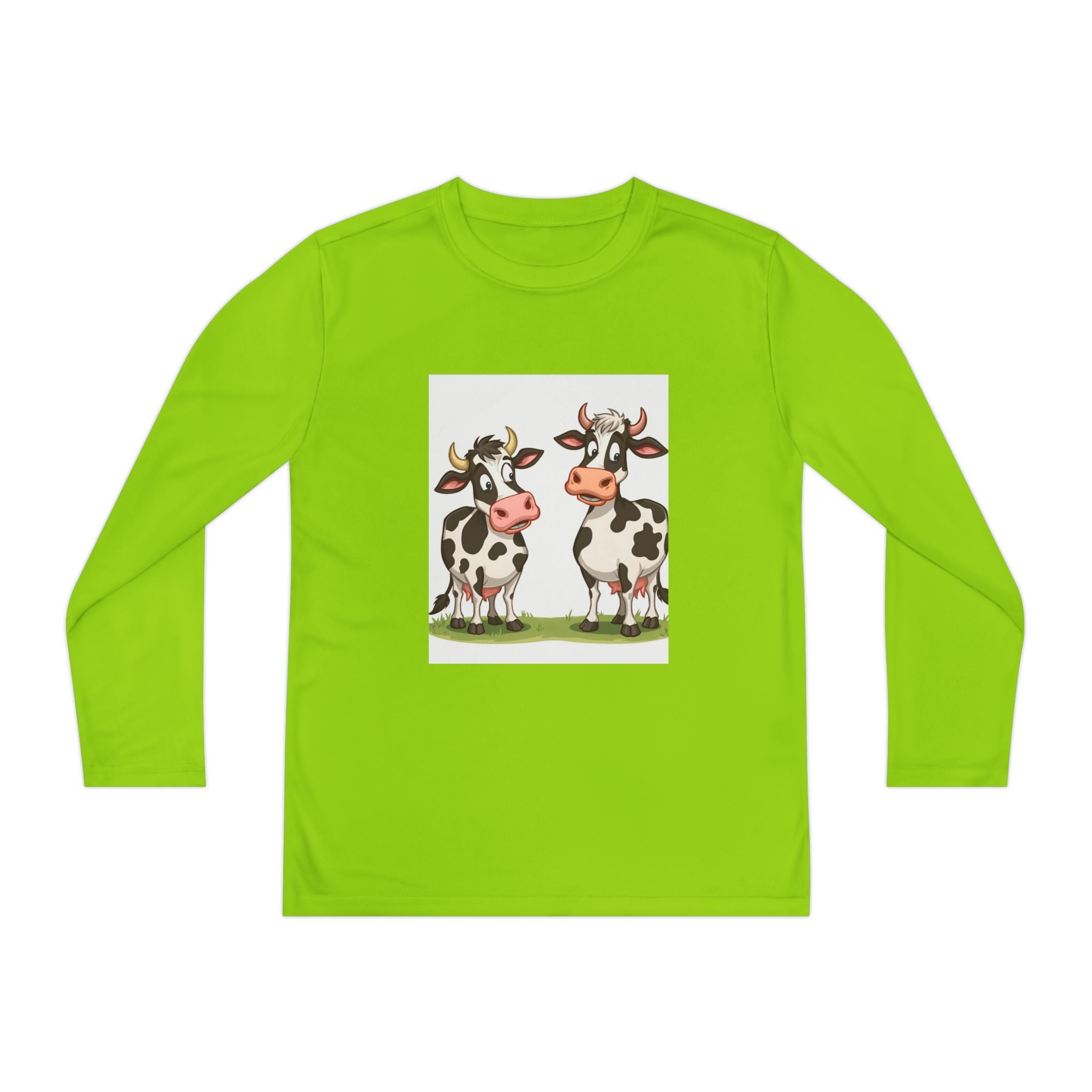 Cute Cows Youth Long Sleeve Competitor Tee