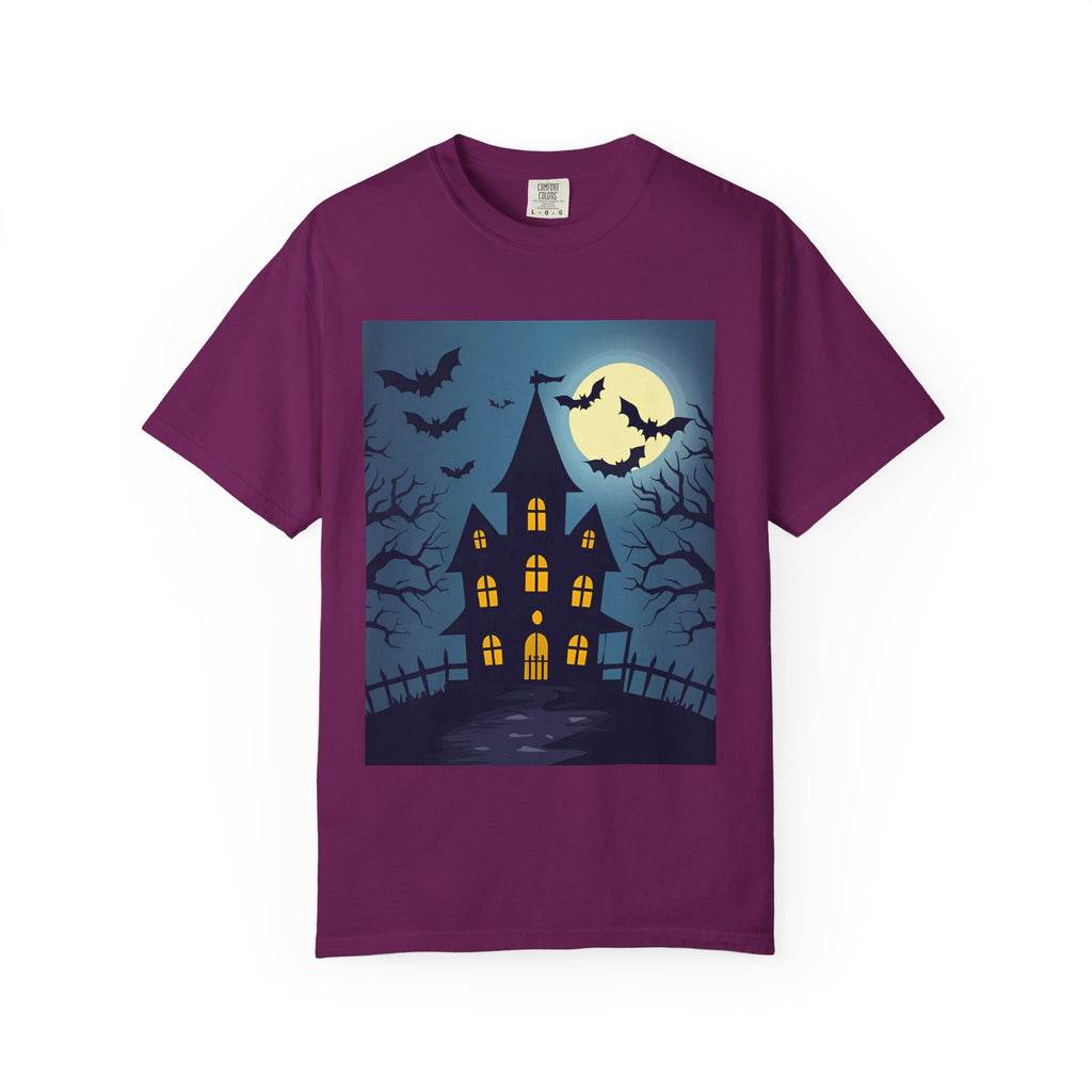 Haunted House Graphic T-Shirt | Halloween Tee, Unisex Shirt, Spooky Top, Fall Apparel, Gift for Halloween Lovers
