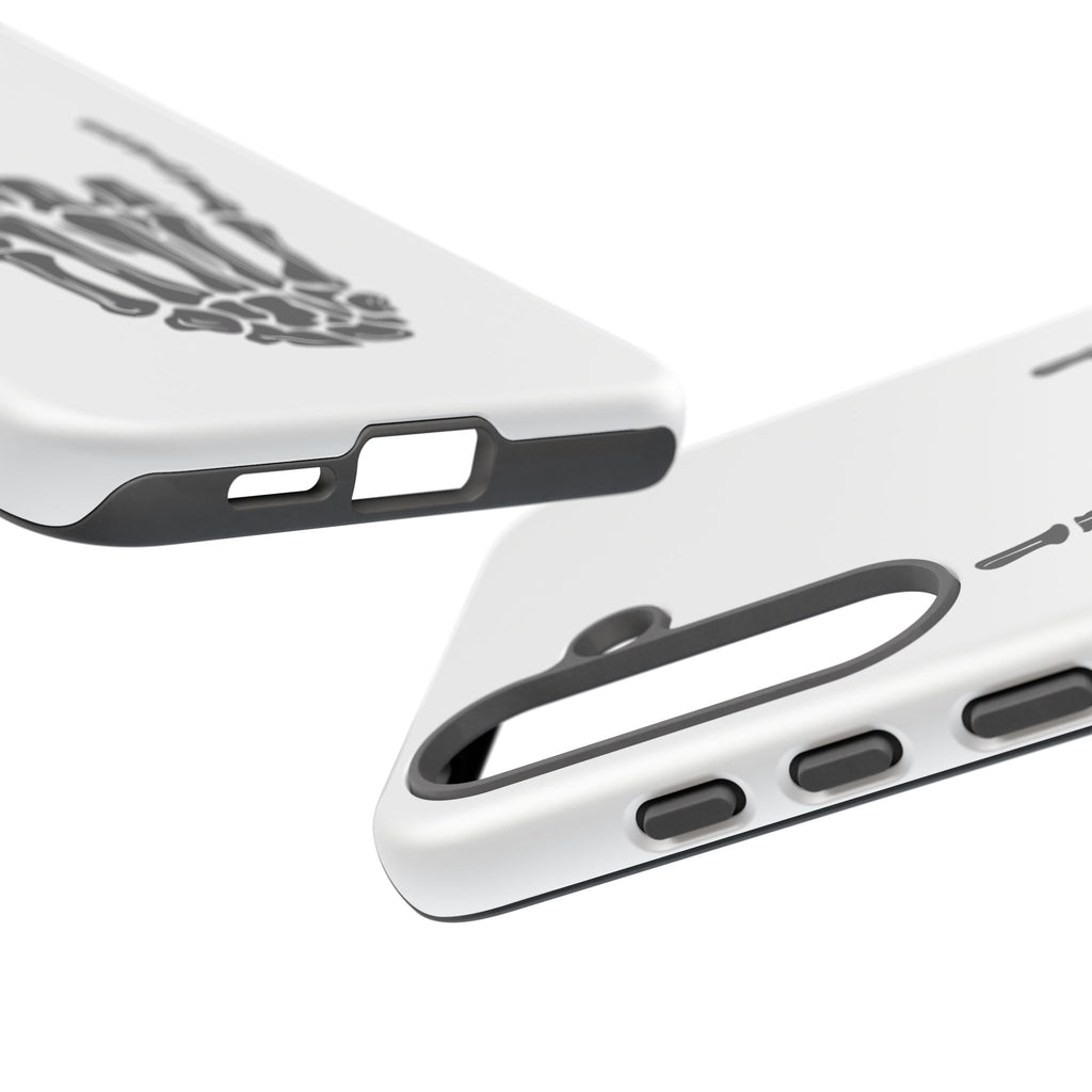 Rock On Skeleton Phone Case, Edgy Phone Cover, Tough Cases for Music Lovers, Halloween Accessories, Gifts for Him