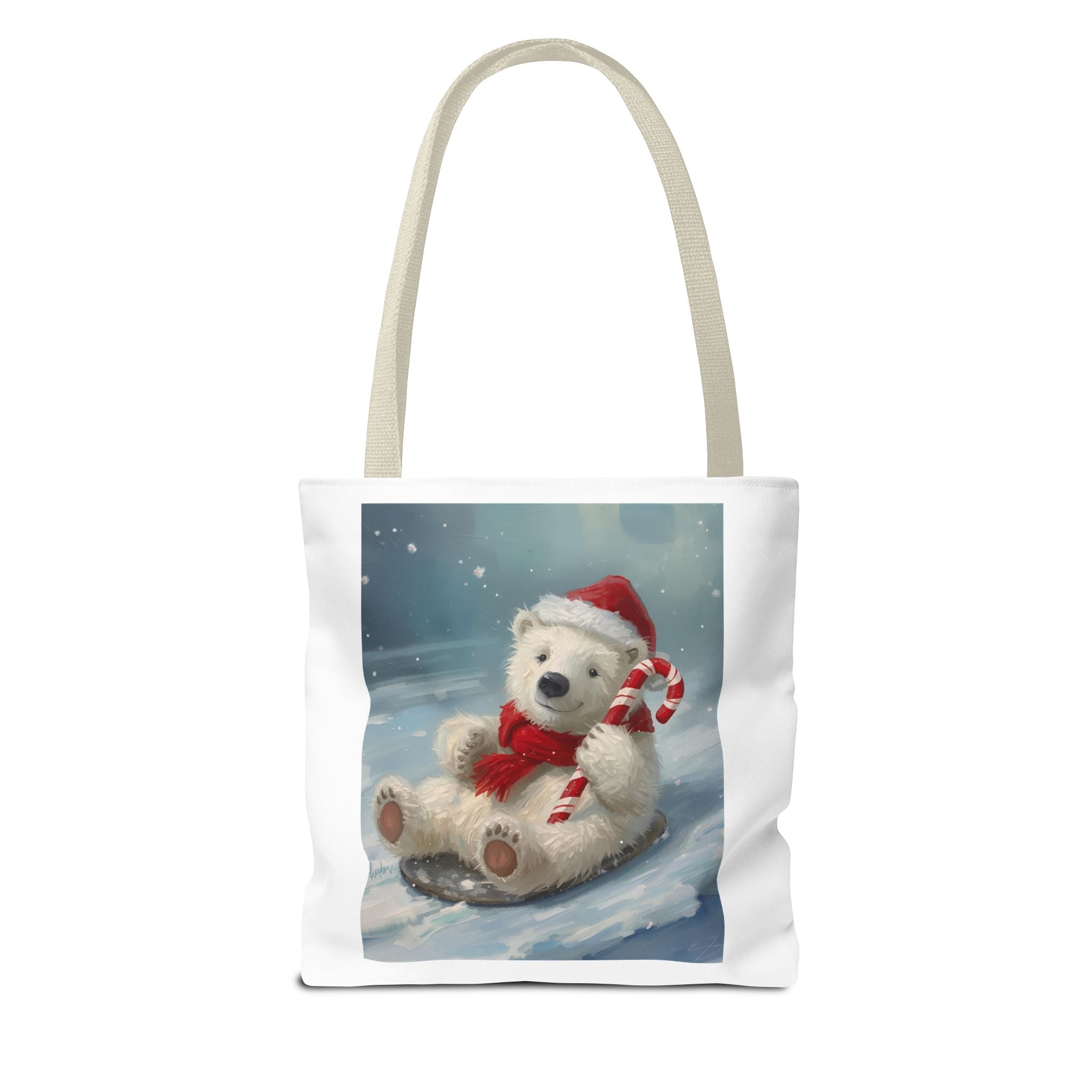 Cute Christmas Bear Tote Bag (AOP)