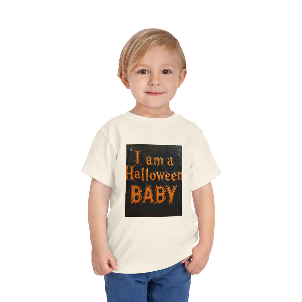 I Am A Halloween Baby Toddler Short Sleeve Tee