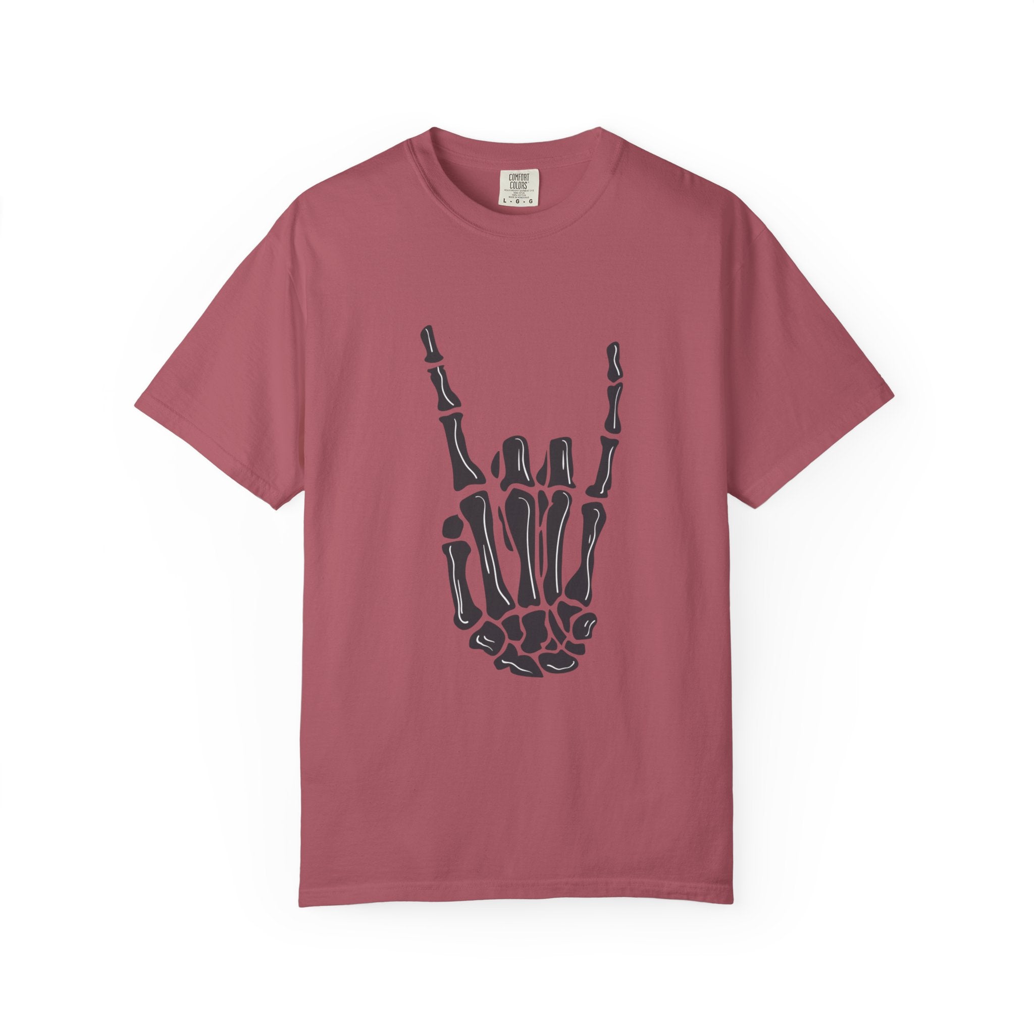 Skeleton Hand Rock On T-Shirt, Music Lover Apparel, Unisex Graphic Tee, Festival Outfit, Halloween Costume, Soft Cotton Shirt