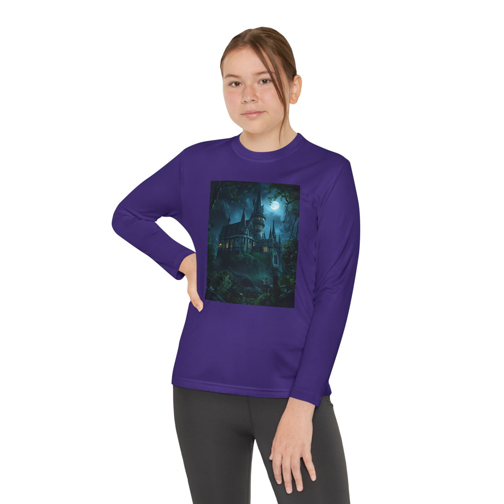 Mystical Night Scene Youth Long Sleeve Competitor Tee