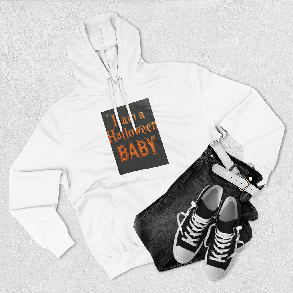 I Am A Halloween Baby Three-Panel Fleece Hoodie