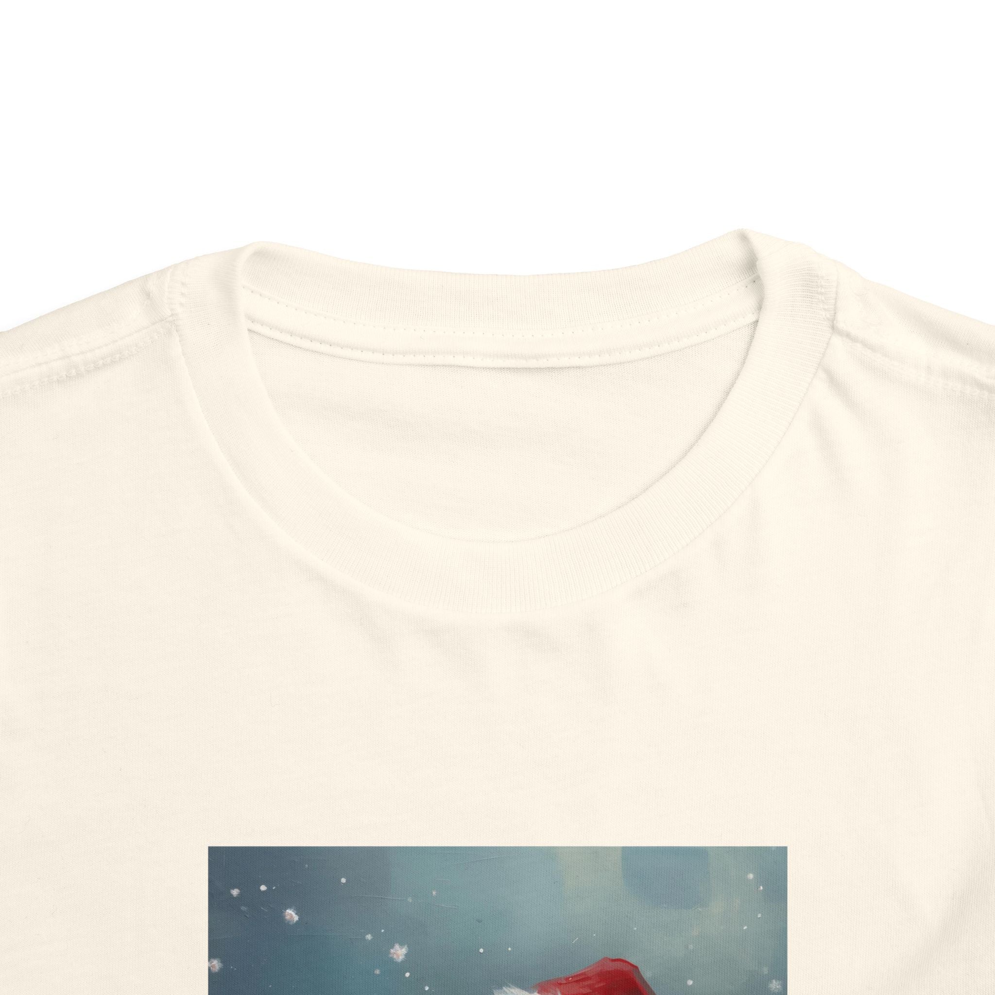 Cute Christmas Bear Toddler Short Sleeve Tee