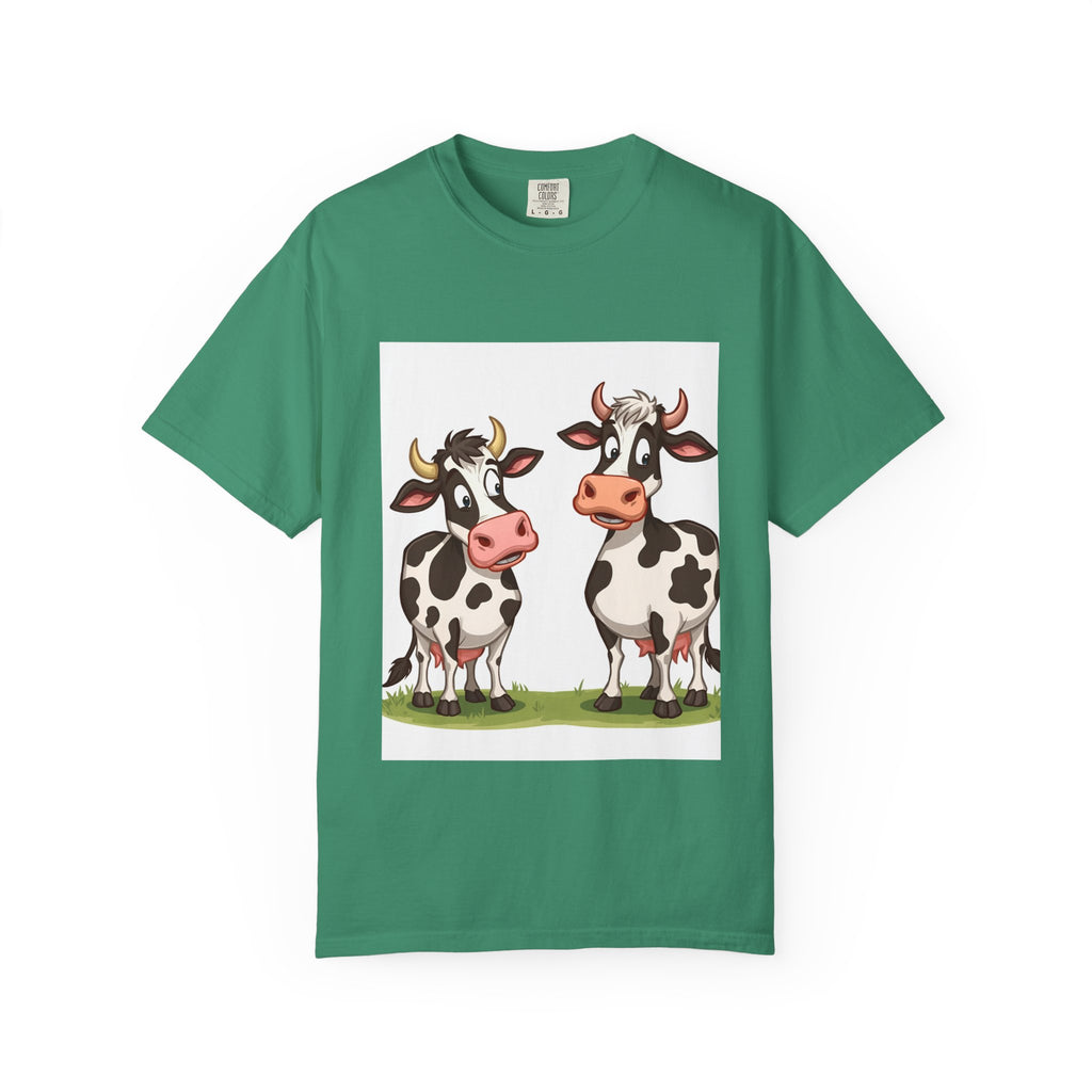 Cute Cows Unisex T-Shirt, Cute Cow Graphic Tee, Animal Lover Gift, Casual Wear, Birthday Present, Fun Farm Shirt