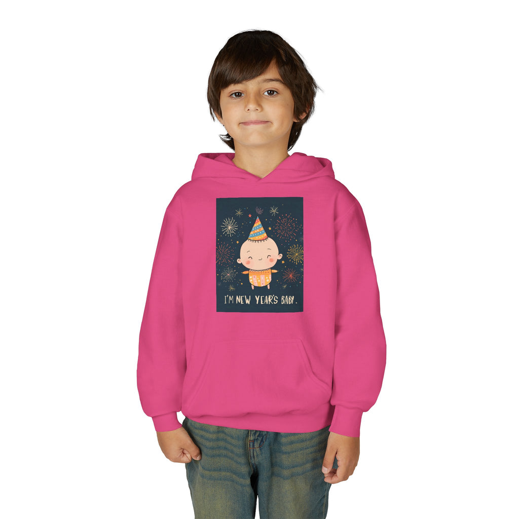 I Am A New Years Baby Youth Heavy Blend Hooded Sweatshirt