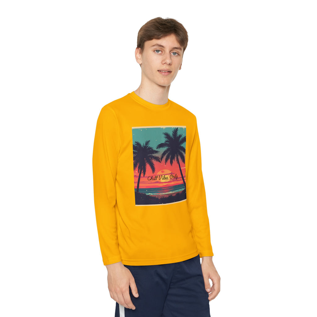 Tropical Sunset Youth Long Sleeve Competitor Tee