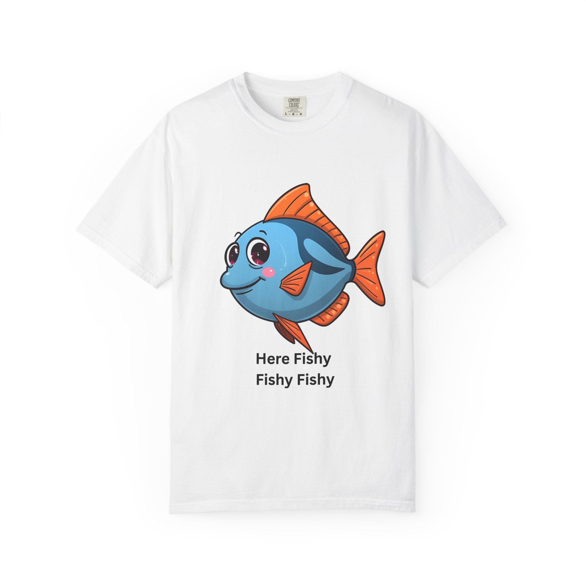 Here Fishy Fishy Fishy Unisex Garment-Dyed T-shirt