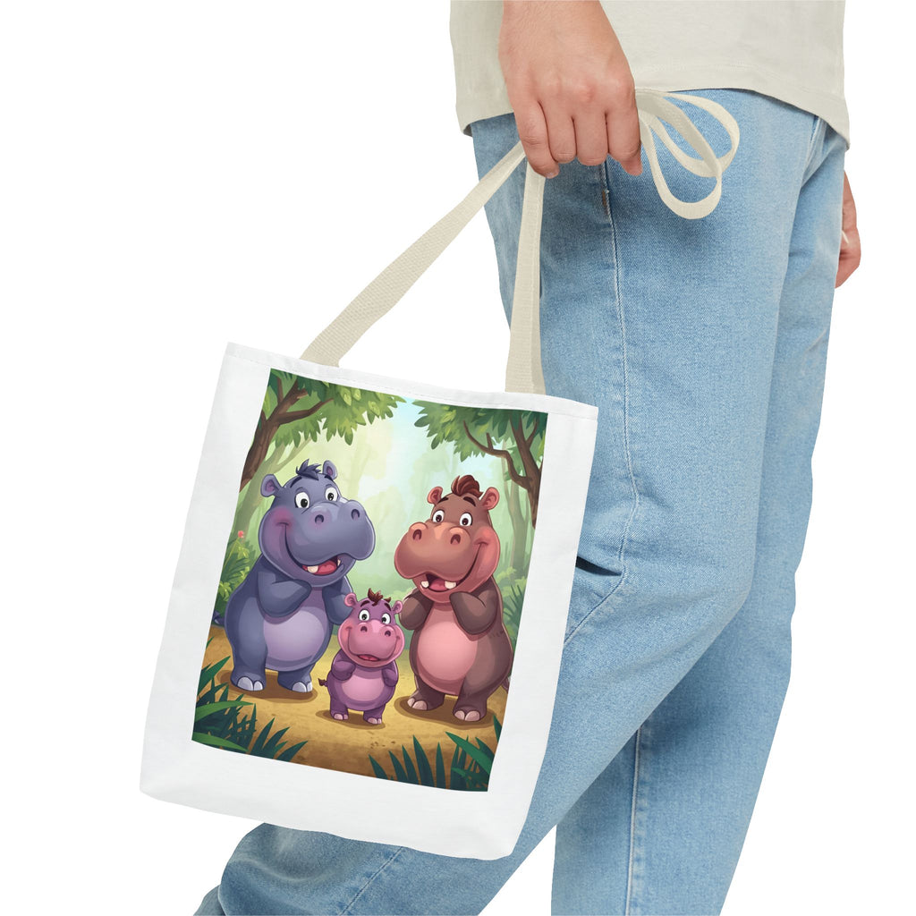 Hippo Cute Tote Bag (AOP)