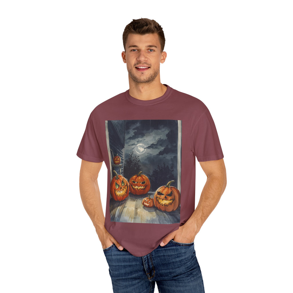 Spooky Pumpkin Night T-Shirt | Halloween Tee, Unisex Shirt, Fall Apparel, Trick or Treat Outfit, Casual Halloween Style