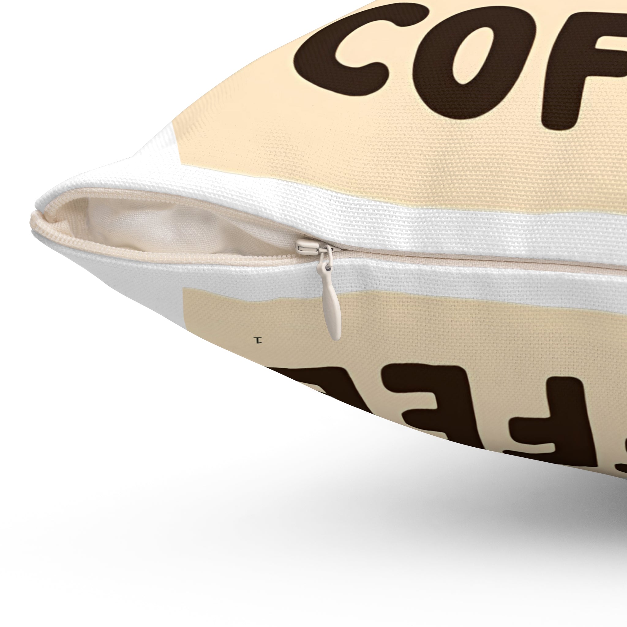Coffee-Themed Decorative Pillow, Cozy Home Decor, Coffee Lovers Gift, Couch Cushion, Funny Home Accent, Unique Throw Pillow