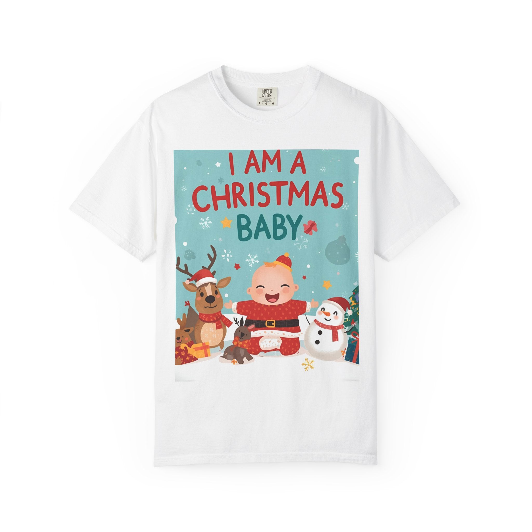 Christmas Baby T-shirt, Cute Christmas Shirt, Holiday Gift, Family Matching Tee, Unisex Kids Christmas Apparel, Baby's First Christmas