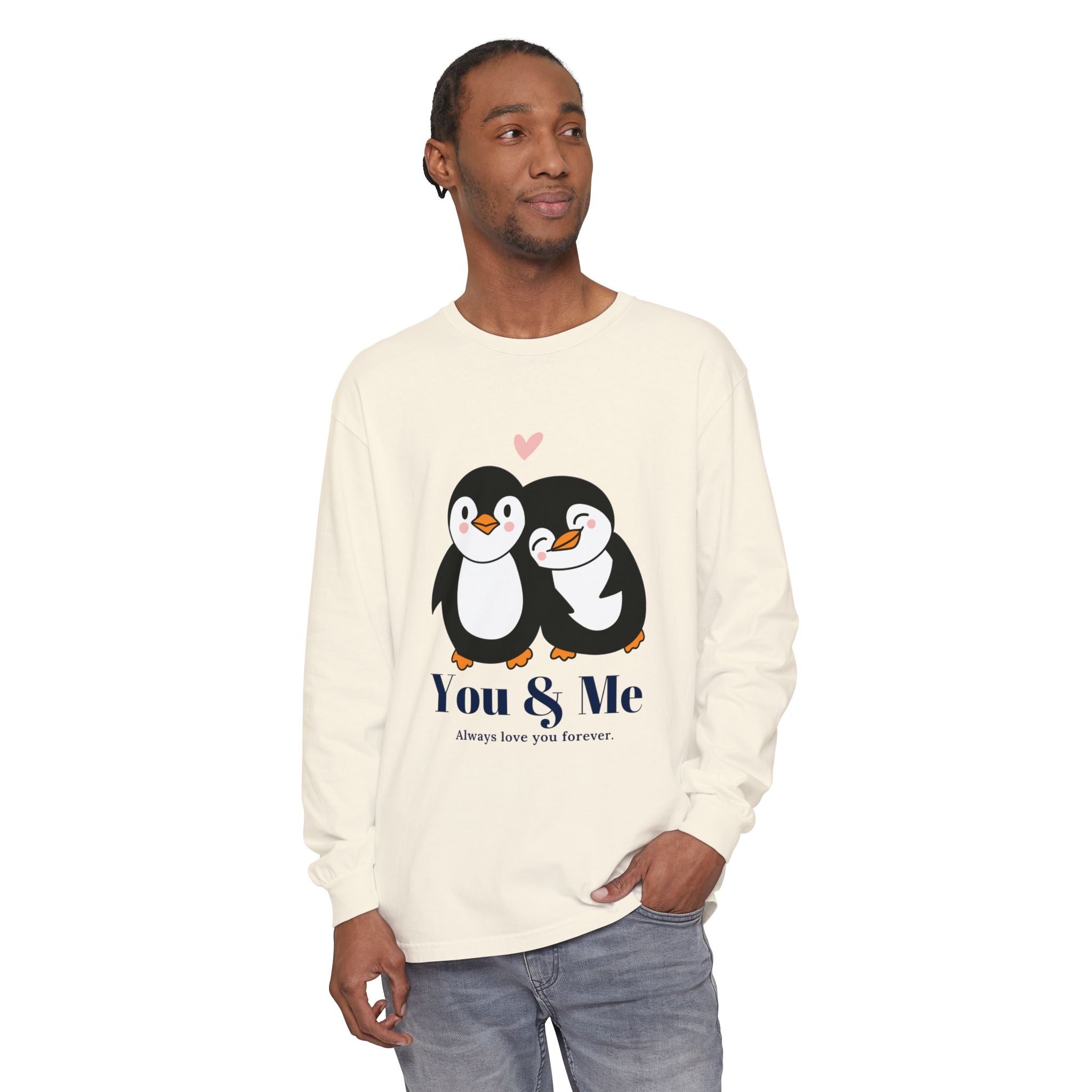 Adorable Penguin Love Long Sleeve T-Shirt | Cute Couples Gift, Valentine's Day Apparel, Matching Tees, Cozy Date Night Wear, [...]