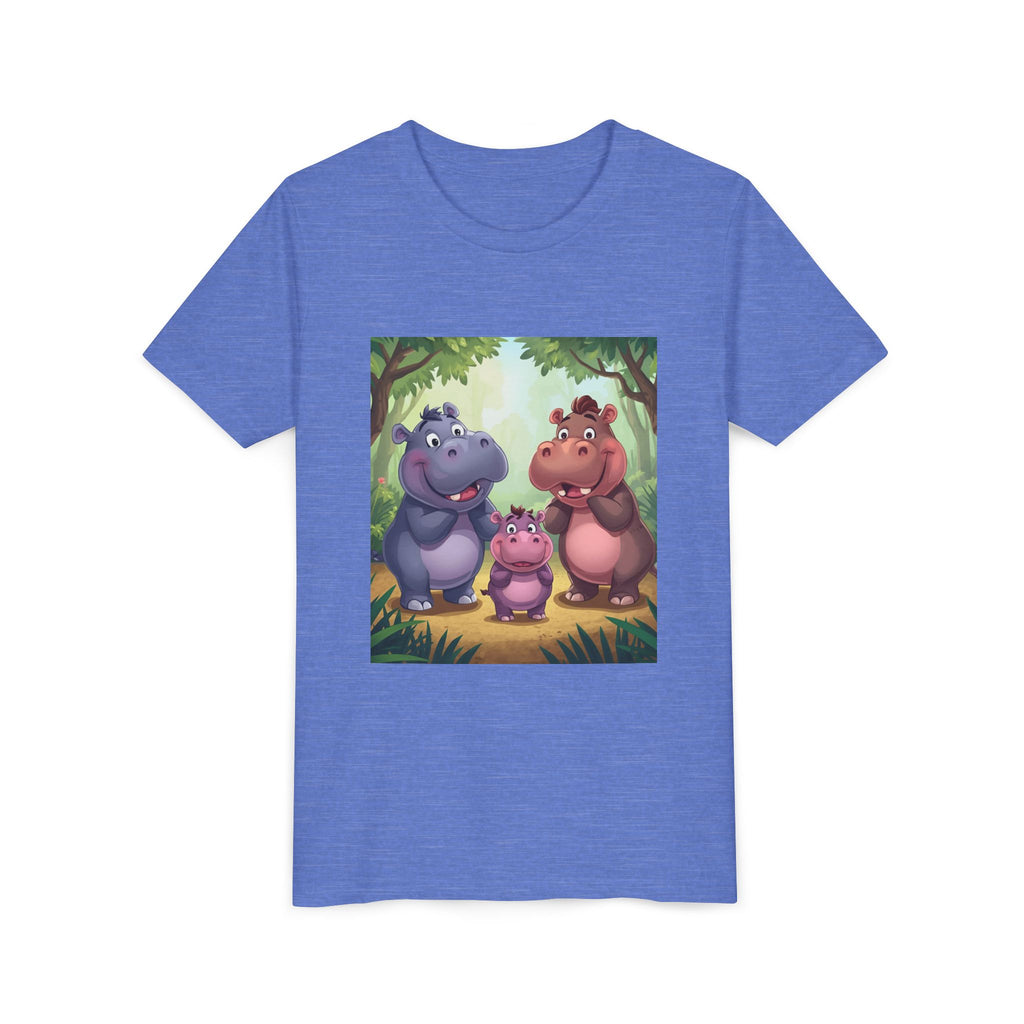 Hippo Cute Youth Short Sleeve Tee
