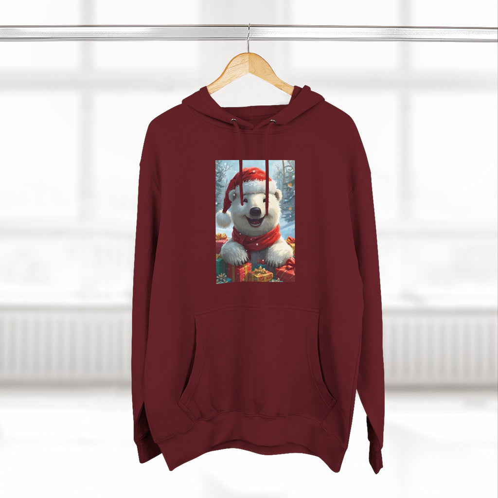 Cozy Winter Hoodie, Festive Fleece Sweatshirt with Cute Holiday Design, Perfect for Christmas Gifts, Casual Winter Wear, Dog Lover Apparel