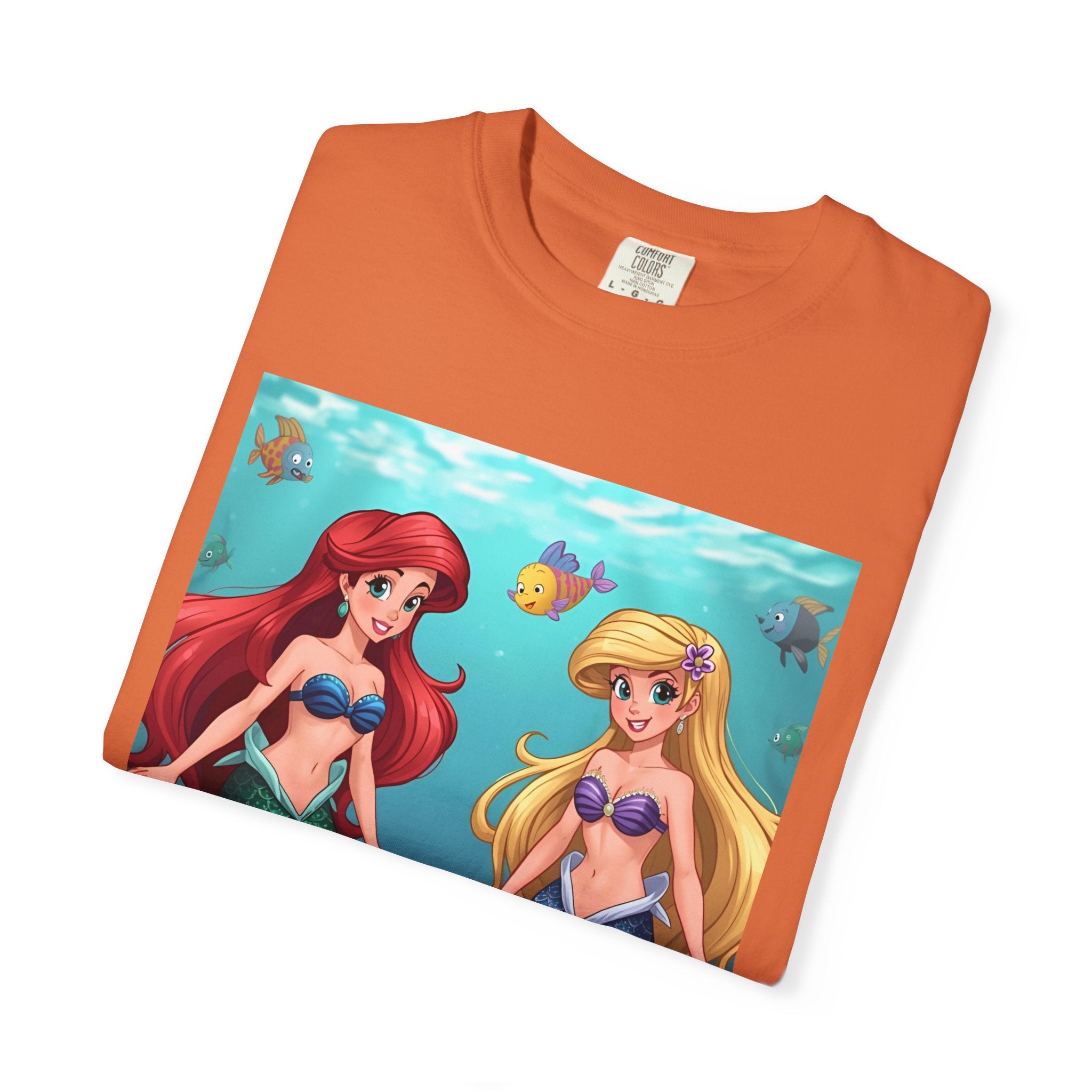 Mermaid Friends T-Shirt, Colorful Underwater Theme Tee, Gift for Sea Lovers, Perfect for Summer, Birthday Present, Beachwear