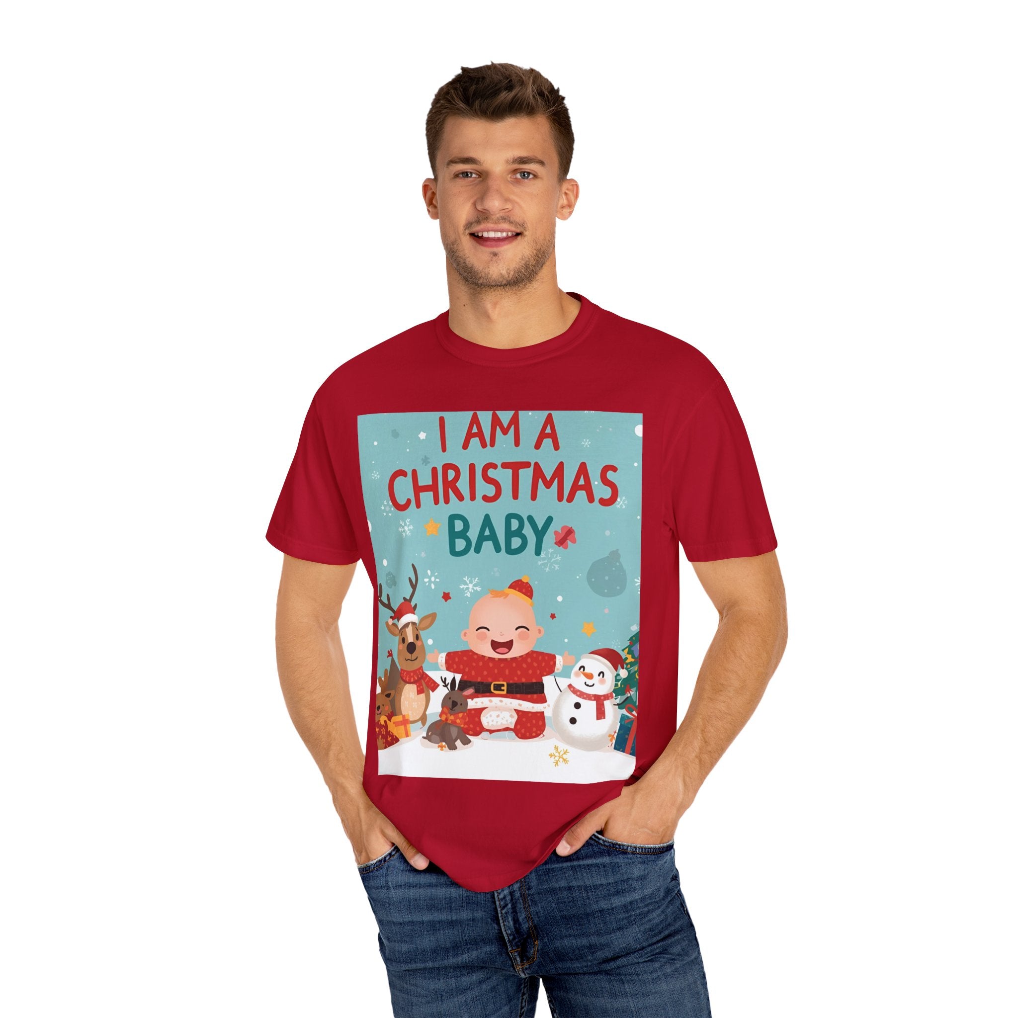 Christmas Baby T-shirt, Cute Christmas Shirt, Holiday Gift, Family Matching Tee, Unisex Kids Christmas Apparel, Baby's First Christmas