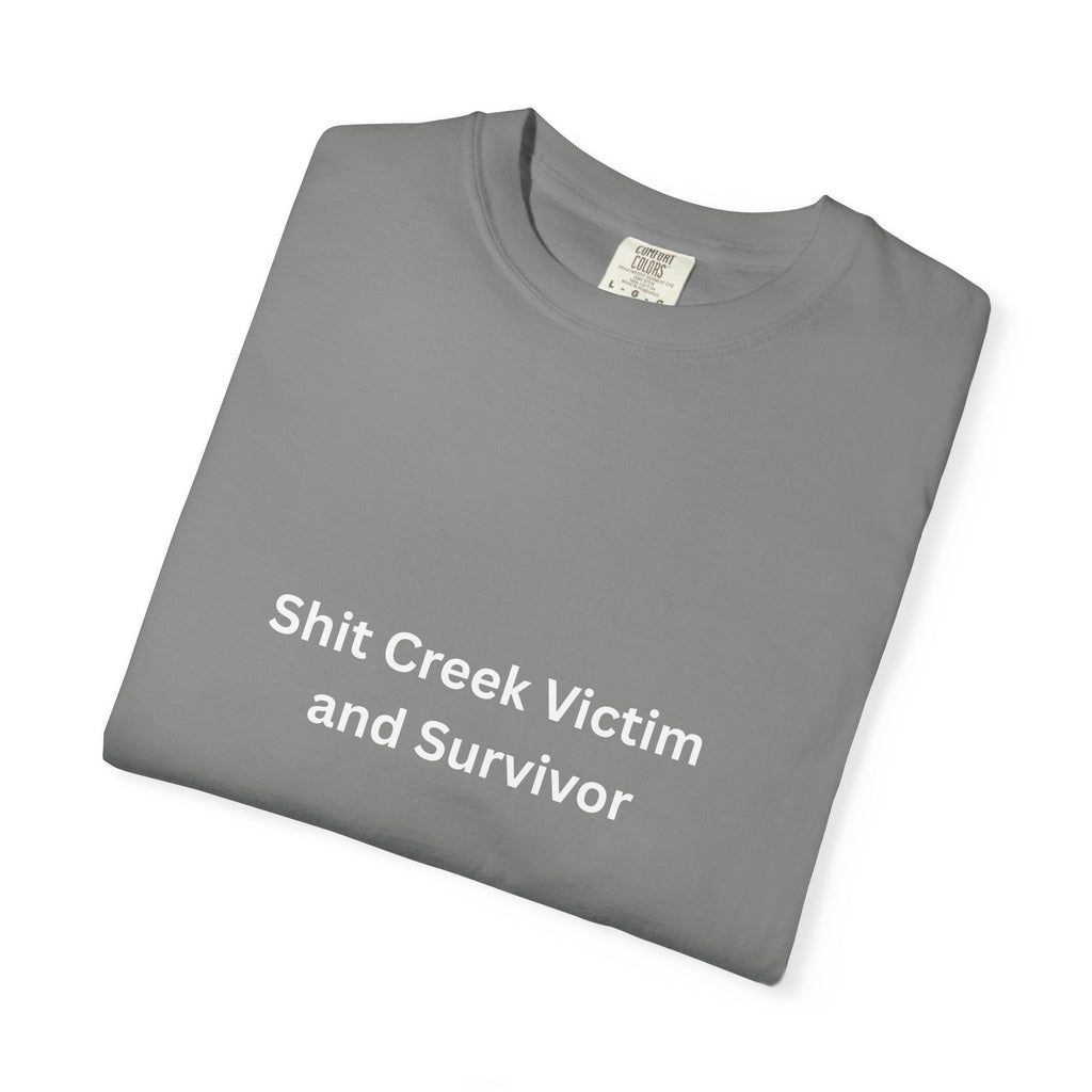 Shit Creek Survivor Garment-Dyed T-Shirt - Soft, Stylish, Perfect for Everyday Wear, Casual Outings, Gifts for Birthdays or Holidays