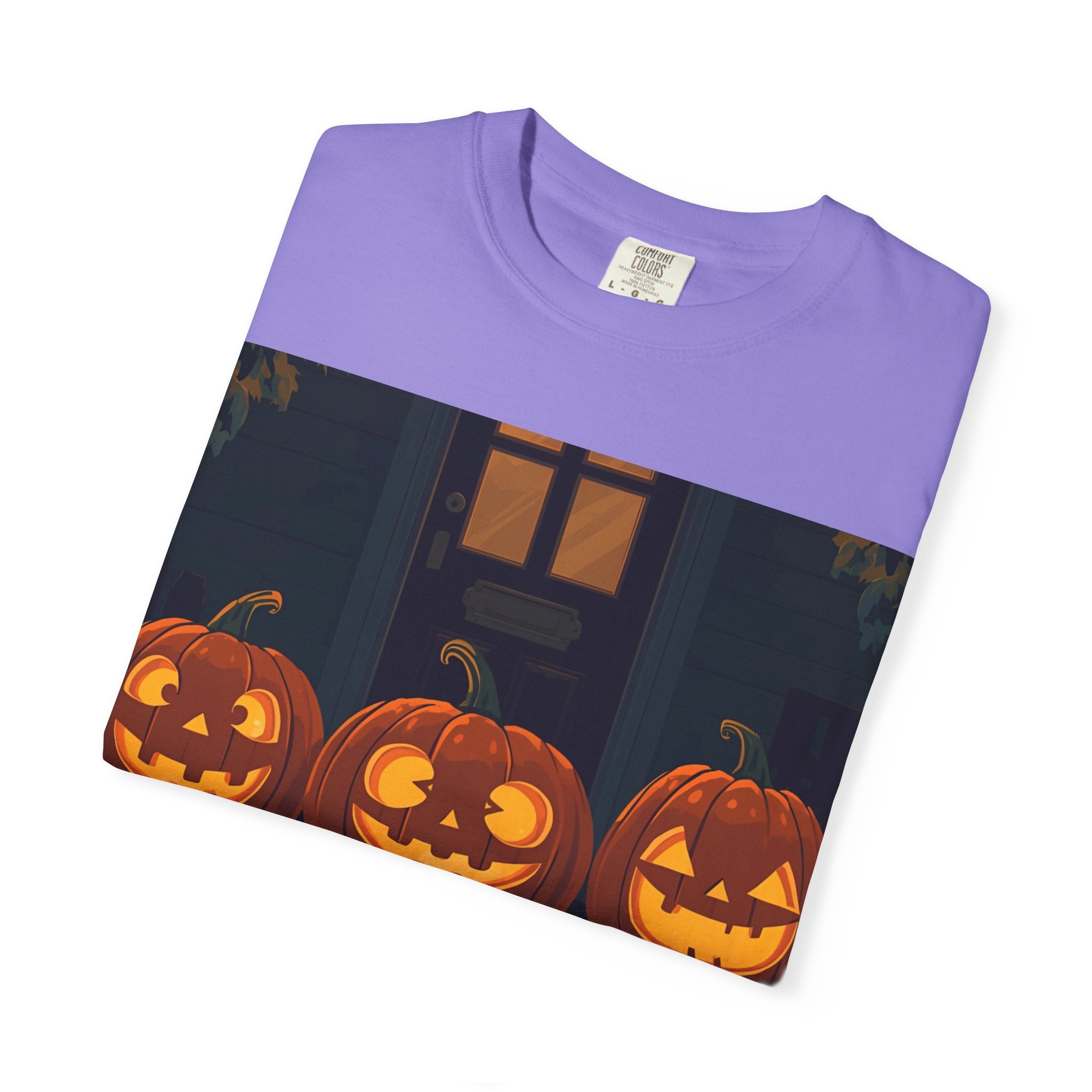 Happy Halloween Pumpkin Unisex T-shirt, Spooky Season Tee, Fall Festival Shirt, Pumpkin Graphic Top, Halloween Gift for Him/Her