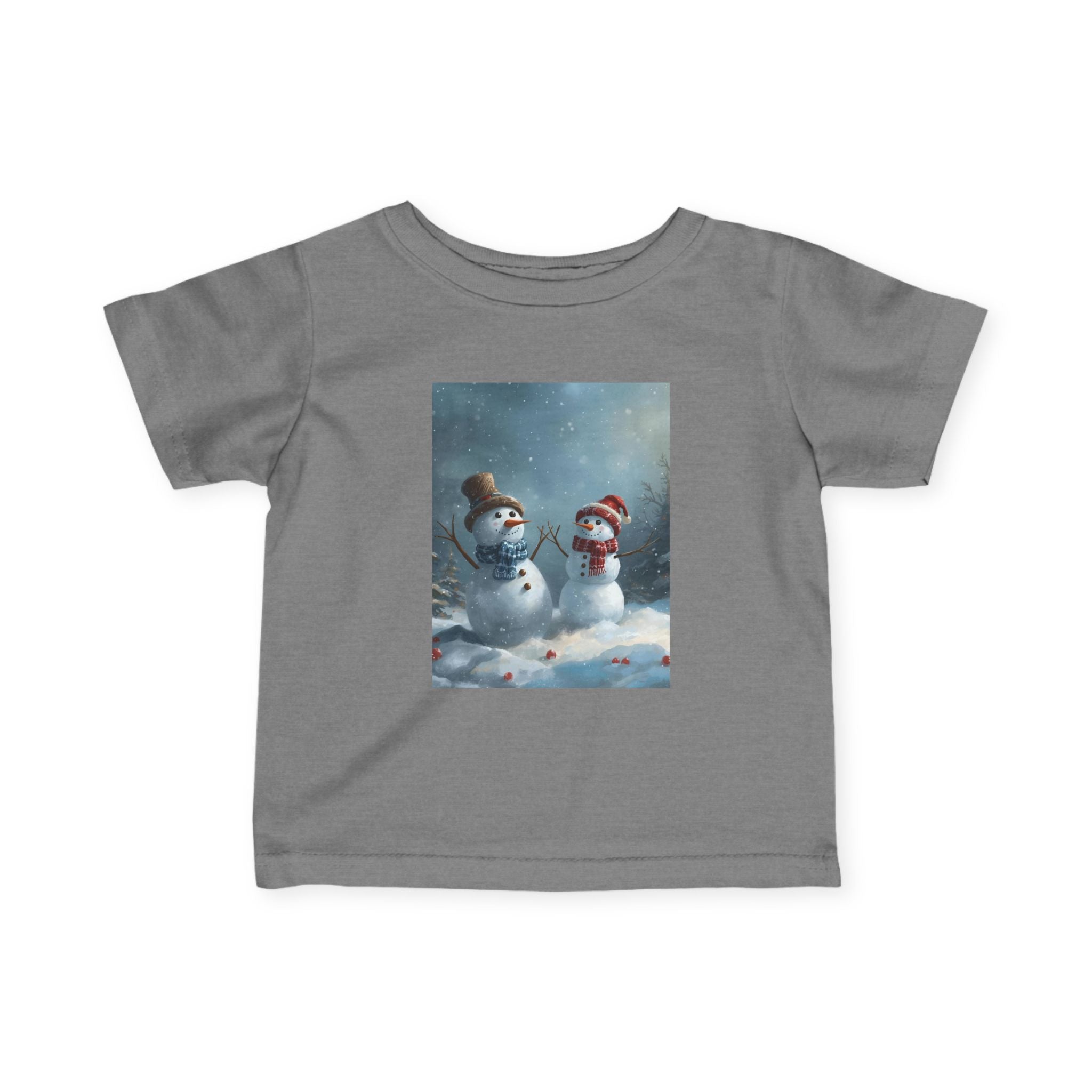 Christmas Snowman Winter Wonderland Infant Tee, Snowman Baby Shirt, Cute Kids Winter Clothes, Holiday Toddler Outfit, Cozy Preschool Apparel