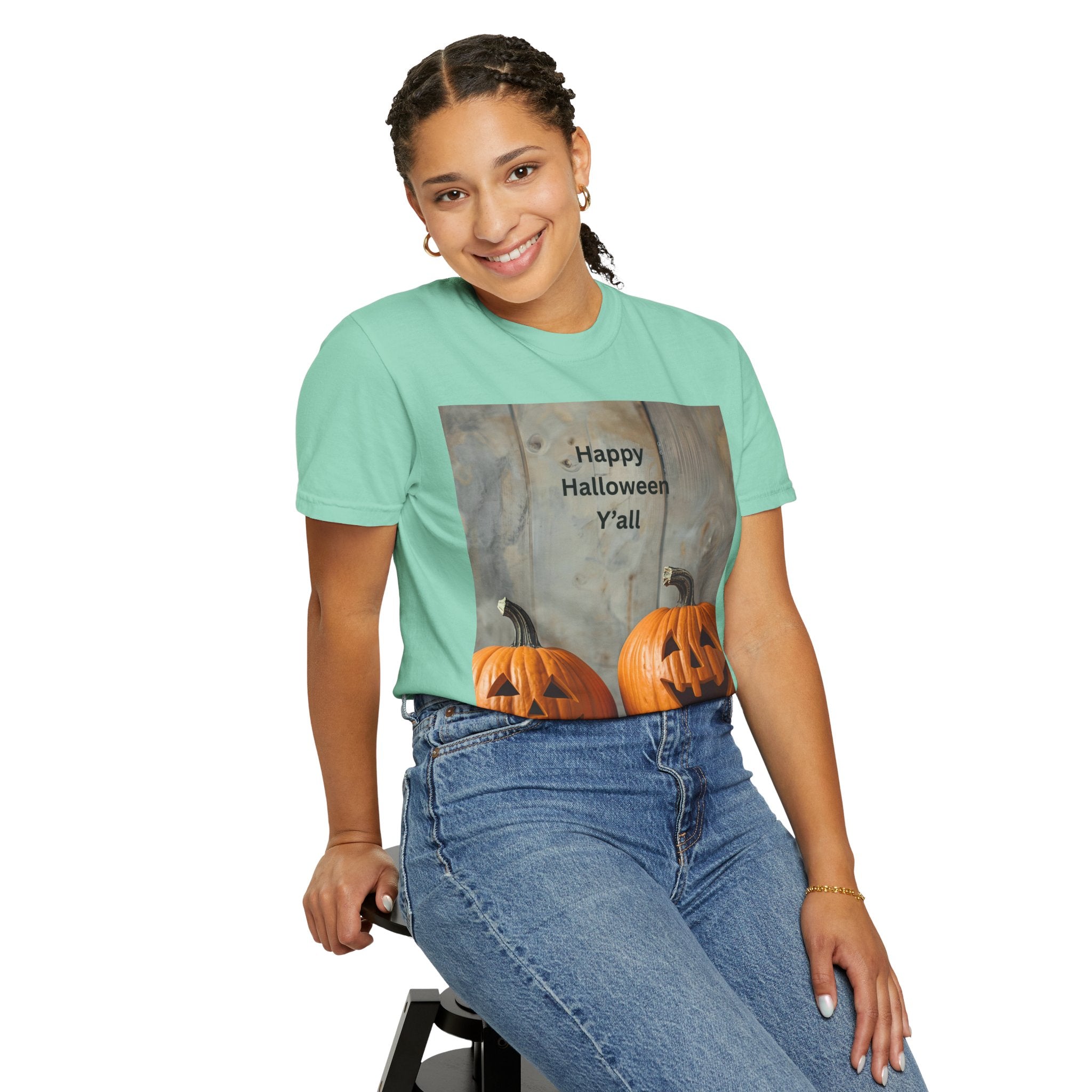 Happy Halloween Y'all T-Shirt | Cozy Fall Tee, Pumpkin Shirt, Unisex Halloween Apparel, October Gift, Casual Wear