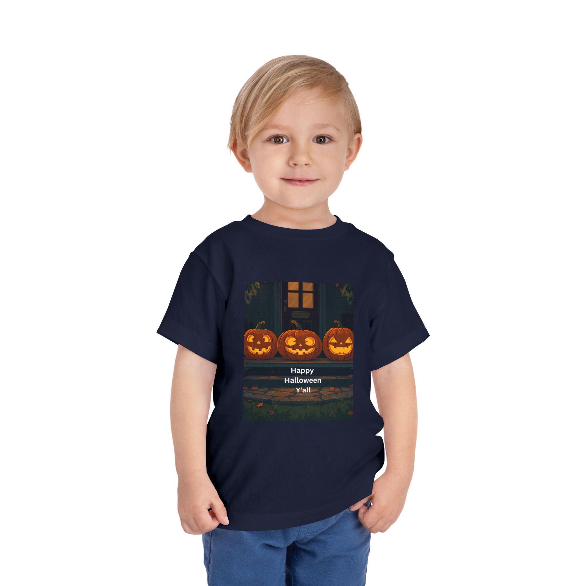 Spooky Pumpkin Toddler Short Sleeve Tee