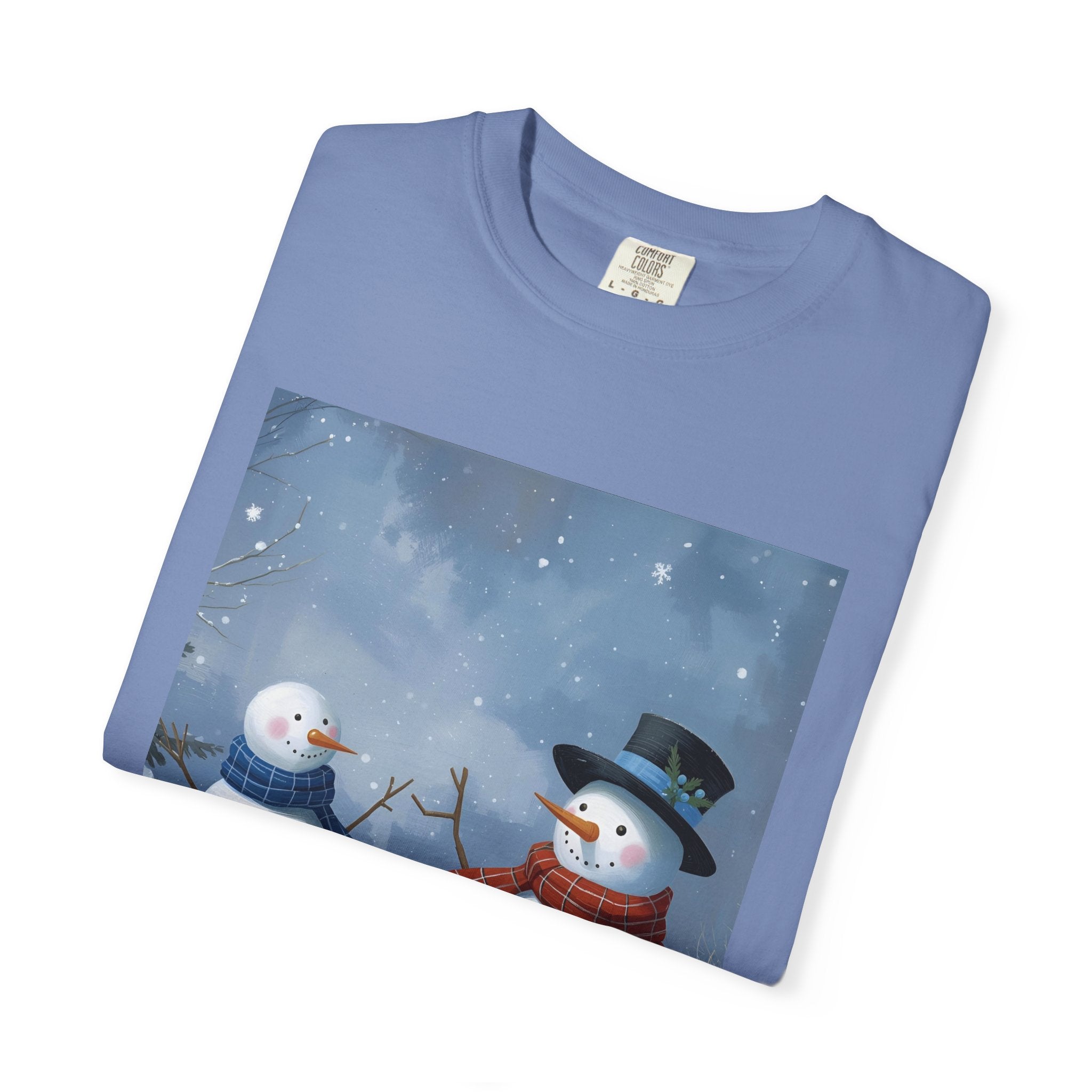 Christmas Snowman Family T-Shirt, Unisex Graphic Tee, Holiday Gift, Winter Apparel, Cozy Casual Wear, Christmas T-Shirt