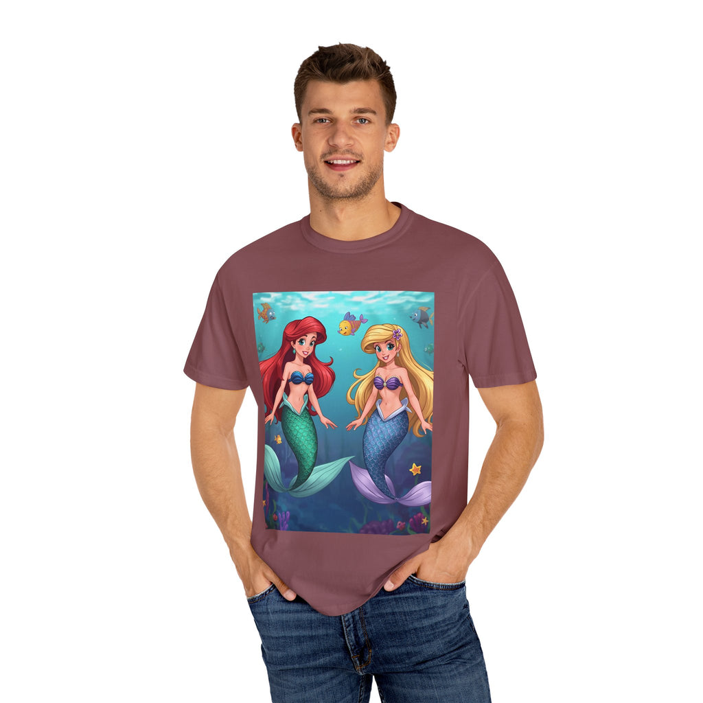 Mermaid Friends T-Shirt, Colorful Underwater Theme Tee, Gift for Sea Lovers, Perfect for Summer, Birthday Present, Beachwear
