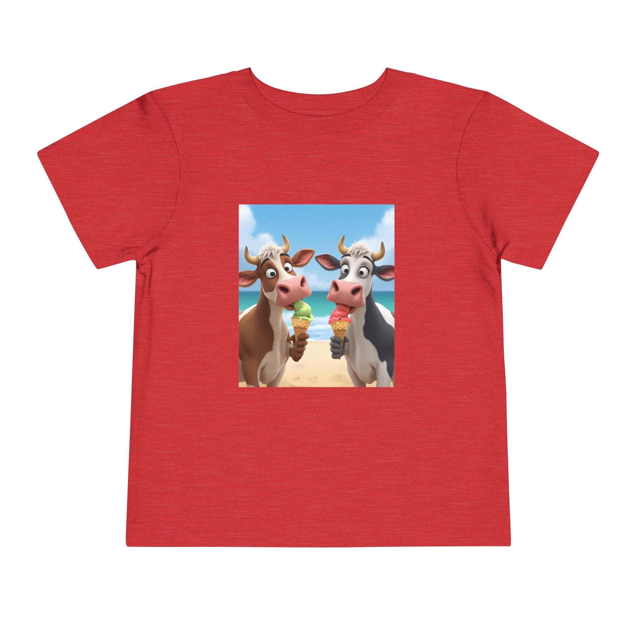 Beachy Cow Toddler Short Sleeve Tee