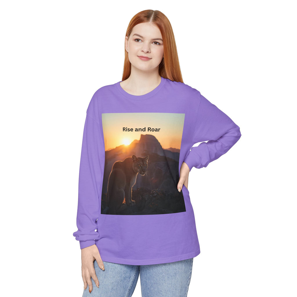 Rise And Roar Unisex Garment-dyed Long Sleeve T-Shirt