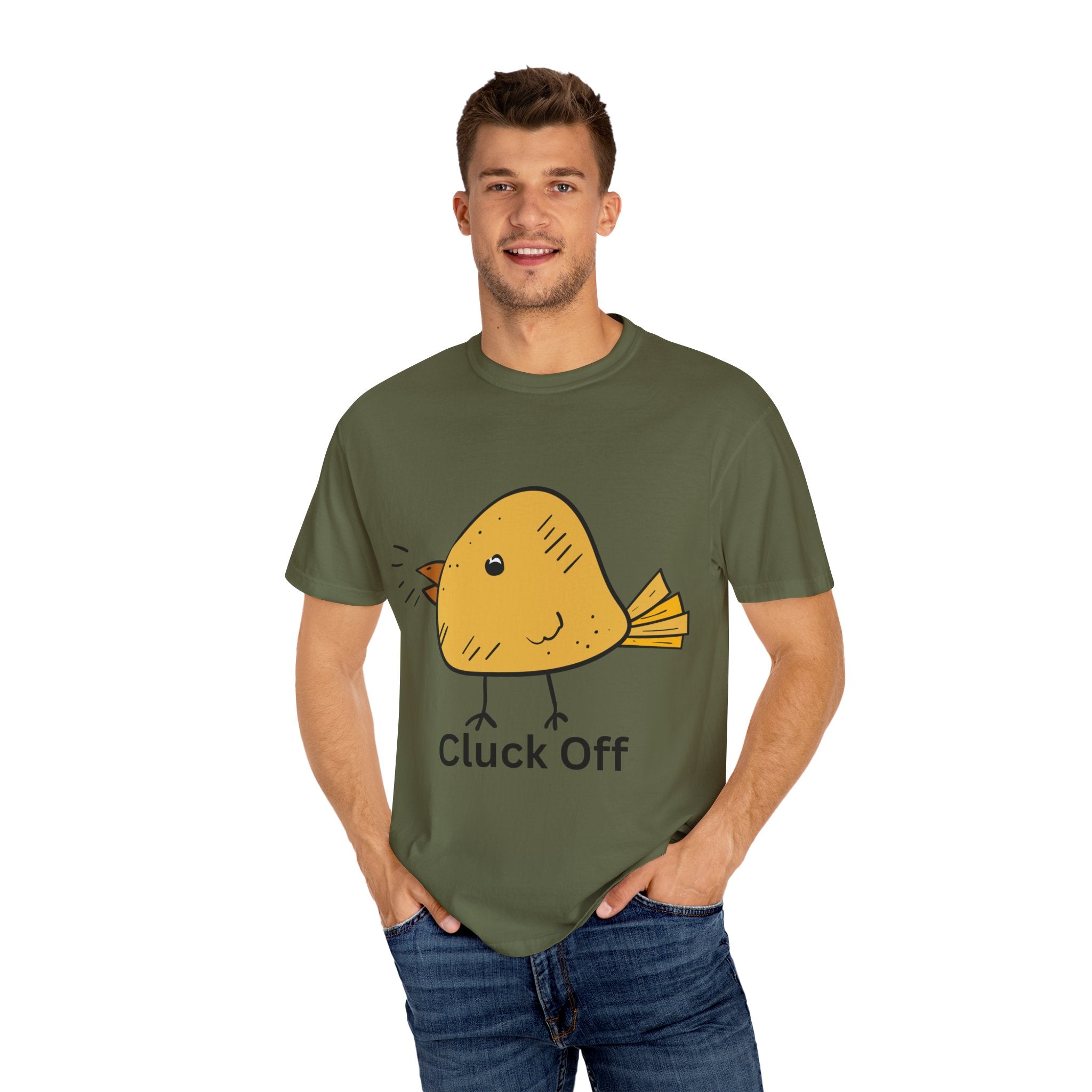 Cluck Off Funny Bird Graphic Tee, Unisex T-Shirt, Gift for Bird Lovers, Casual Wear, Quirky Humor Shirt, Unique Gift Idea