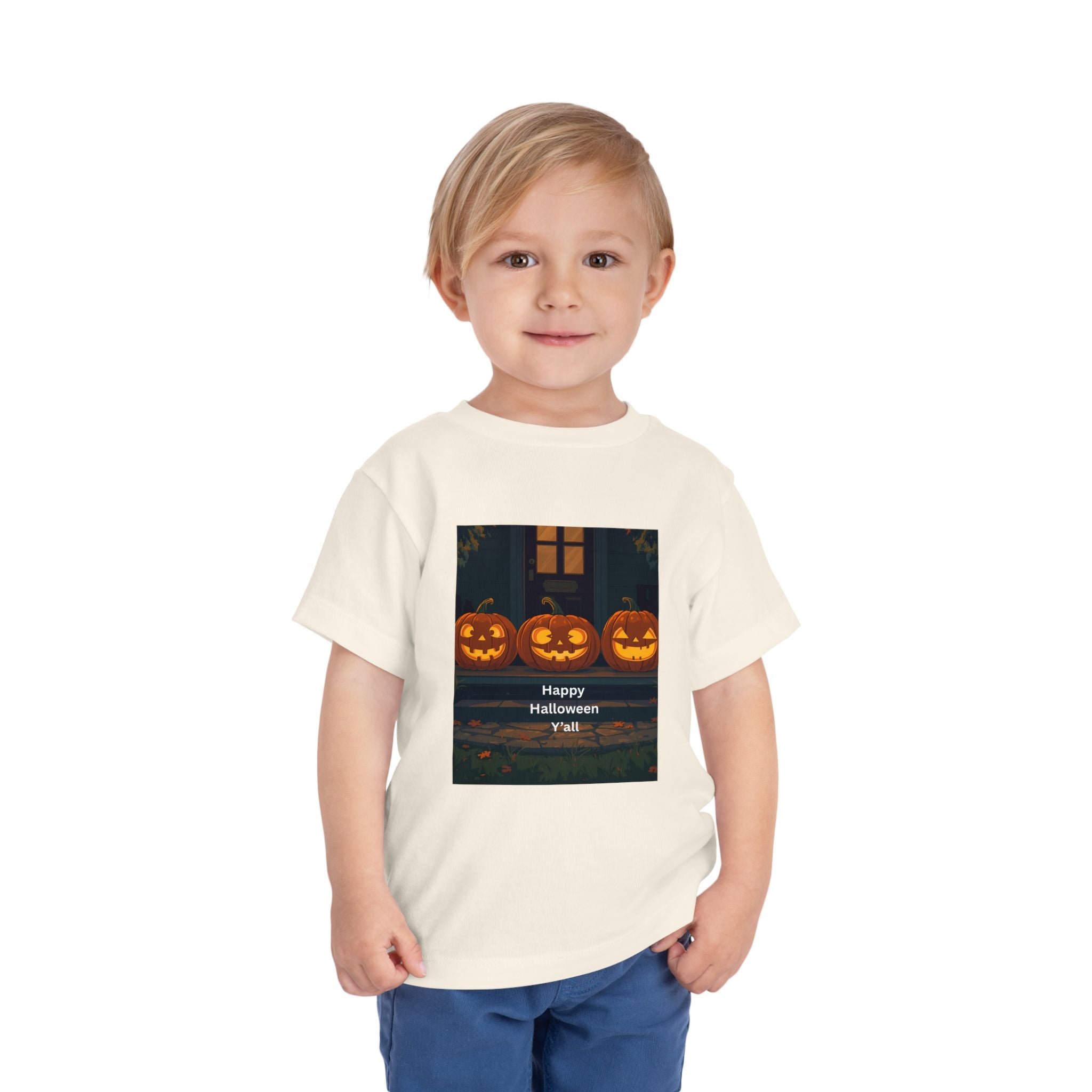 Spooky Pumpkin Toddler Short Sleeve Tee