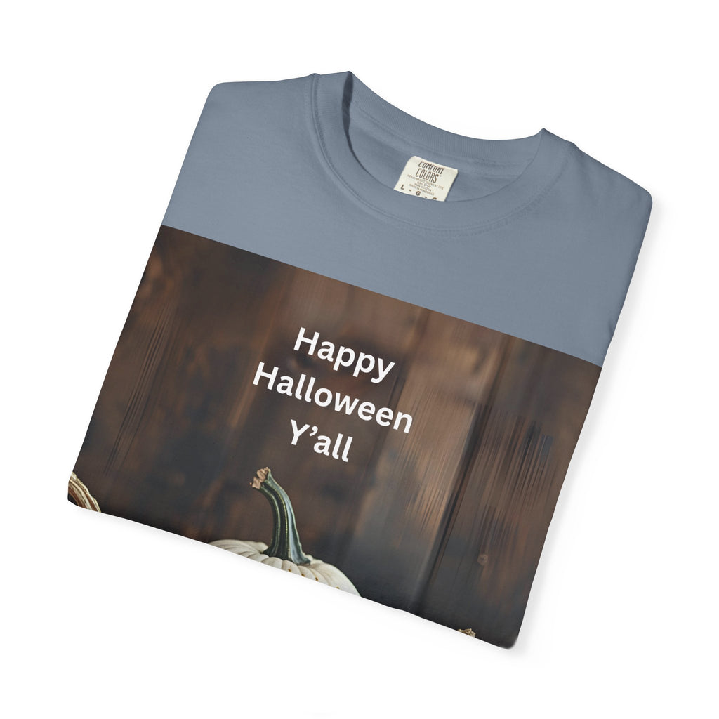 Happy Halloween Unisex T-Shirt, Casual Fall Tee, Halloween Gift, Pumpkin Shirt, Autumn Apparel, Holiday Style